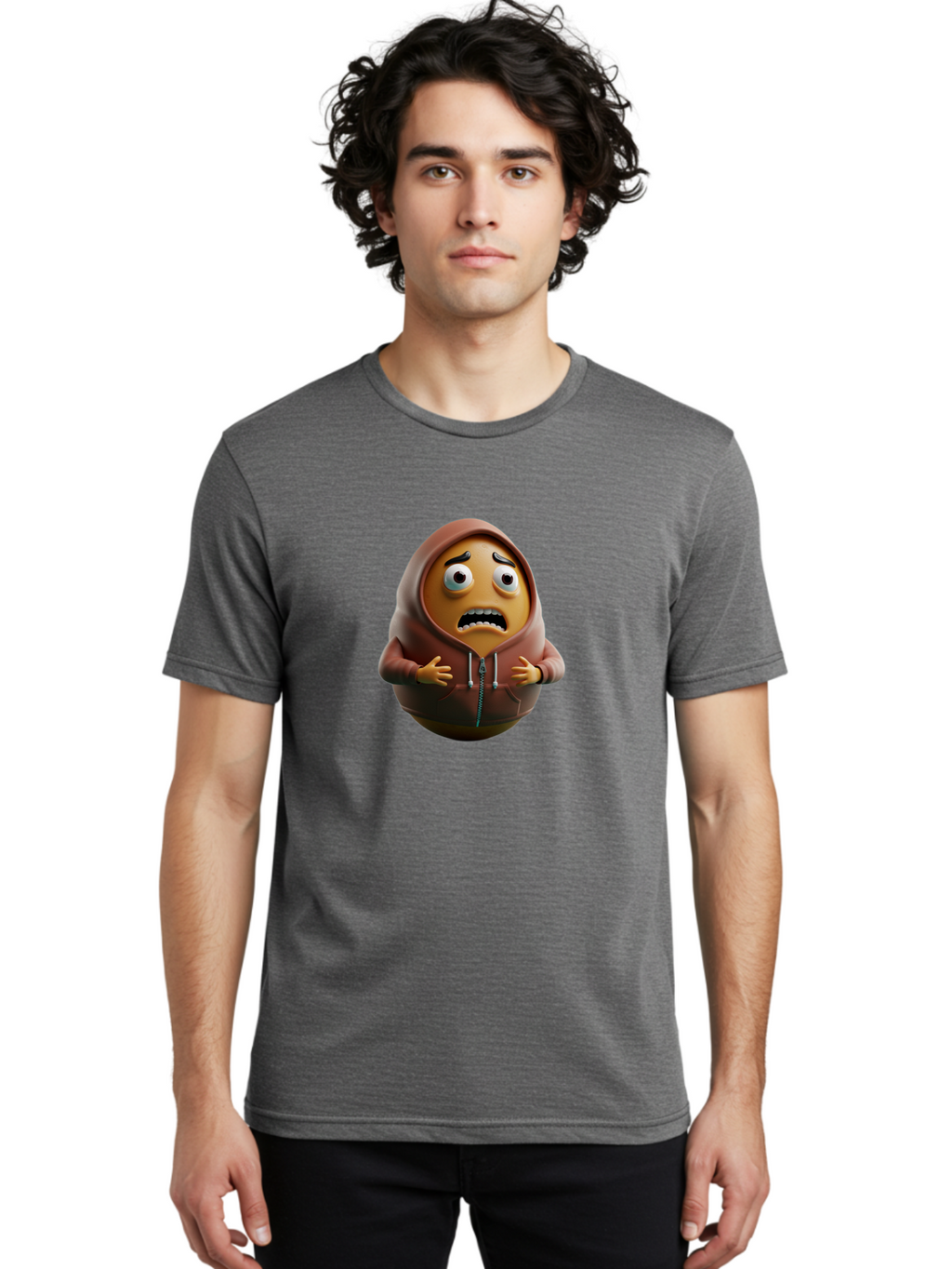 Angry-Emoji-Hoodie Men'S Graphic Tee, 100% Cotton, Comfortable Casual Summer Wear, Machine Washable, Vintage Camera, Old Camera, Antique Camera, Black Camera, Classic Photography, Photography Equipment, Nostalgic Device, Film Camera, Baj951