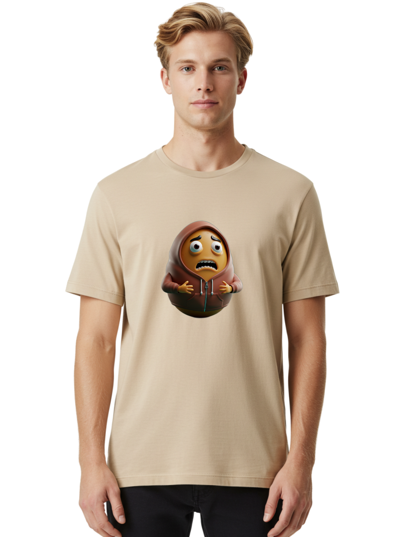 Angry-Emoji-Hoodie Men'S Graphic Tee, 100% Cotton, Comfortable Casual Summer Wear, Machine Washable, Vintage Camera, Old Camera, Antique Camera, Black Camera, Classic Photography, Photography Equipment, Nostalgic Device, Film Camera, Baj951
