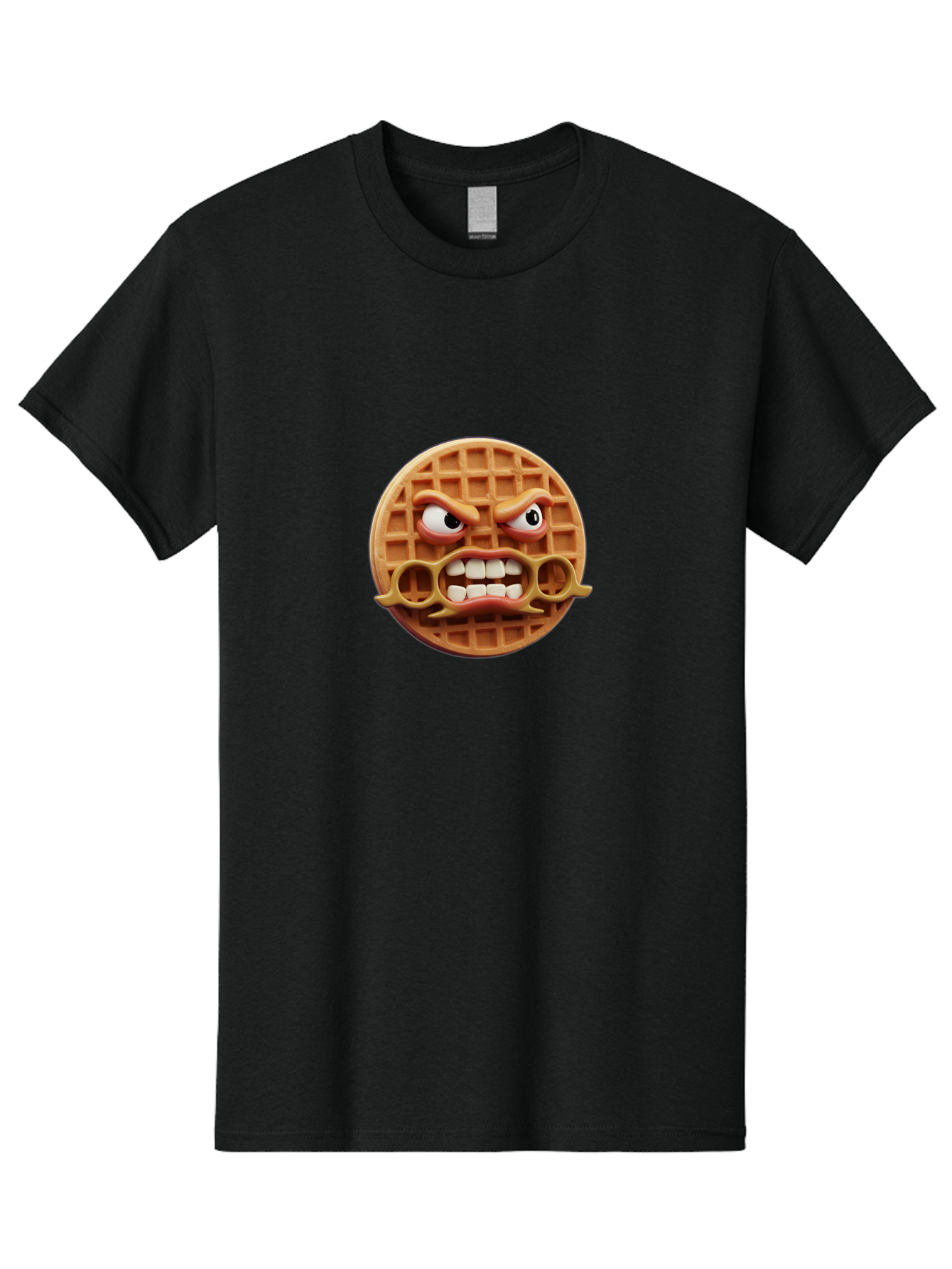 Angry-Face-Waffle Men'S Graphic Tee, 100% Cotton, Comfortable Casual Summer Wear, Machine Washable, Vintage Camera, Old Camera, Antique Camera, Black Camera, Classic Photography, Photography Equipment, Nostalgic Device, Film Camera, Camera Art Baj953