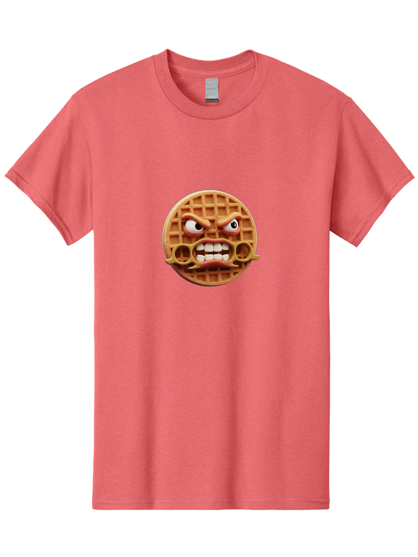 Angry-Face-Waffle Men'S Graphic Tee, 100% Cotton, Comfortable Casual Summer Wear, Machine Washable, Vintage Camera, Old Camera, Antique Camera, Black Camera, Classic Photography, Photography Equipment, Nostalgic Device, Film Camera, Camera Art Baj953