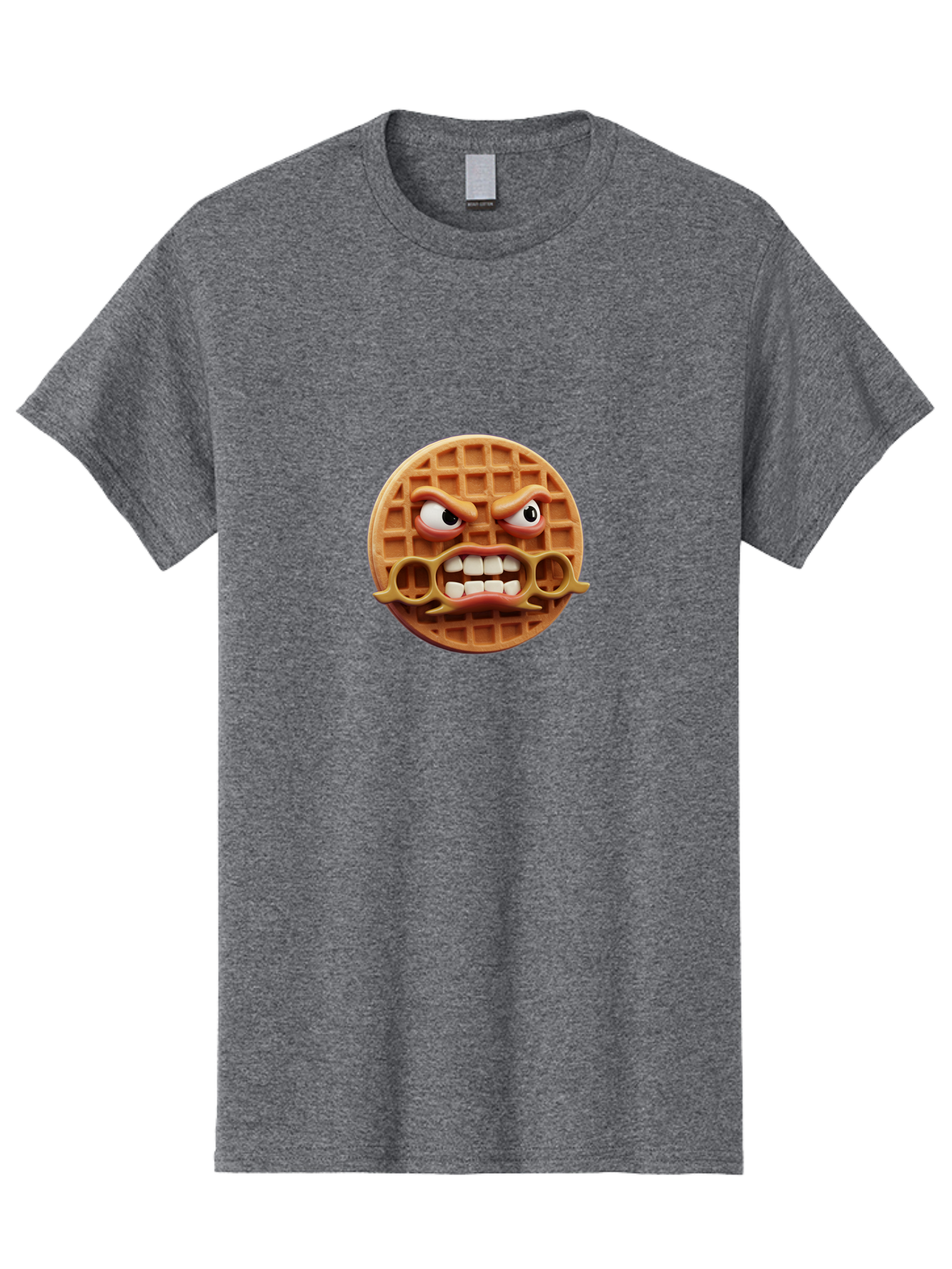 Angry-Face-Waffle Men'S Graphic Tee, 100% Cotton, Comfortable Casual Summer Wear, Machine Washable, Vintage Camera, Old Camera, Antique Camera, Black Camera, Classic Photography, Photography Equipment, Nostalgic Device, Film Camera, Camera Art Baj953