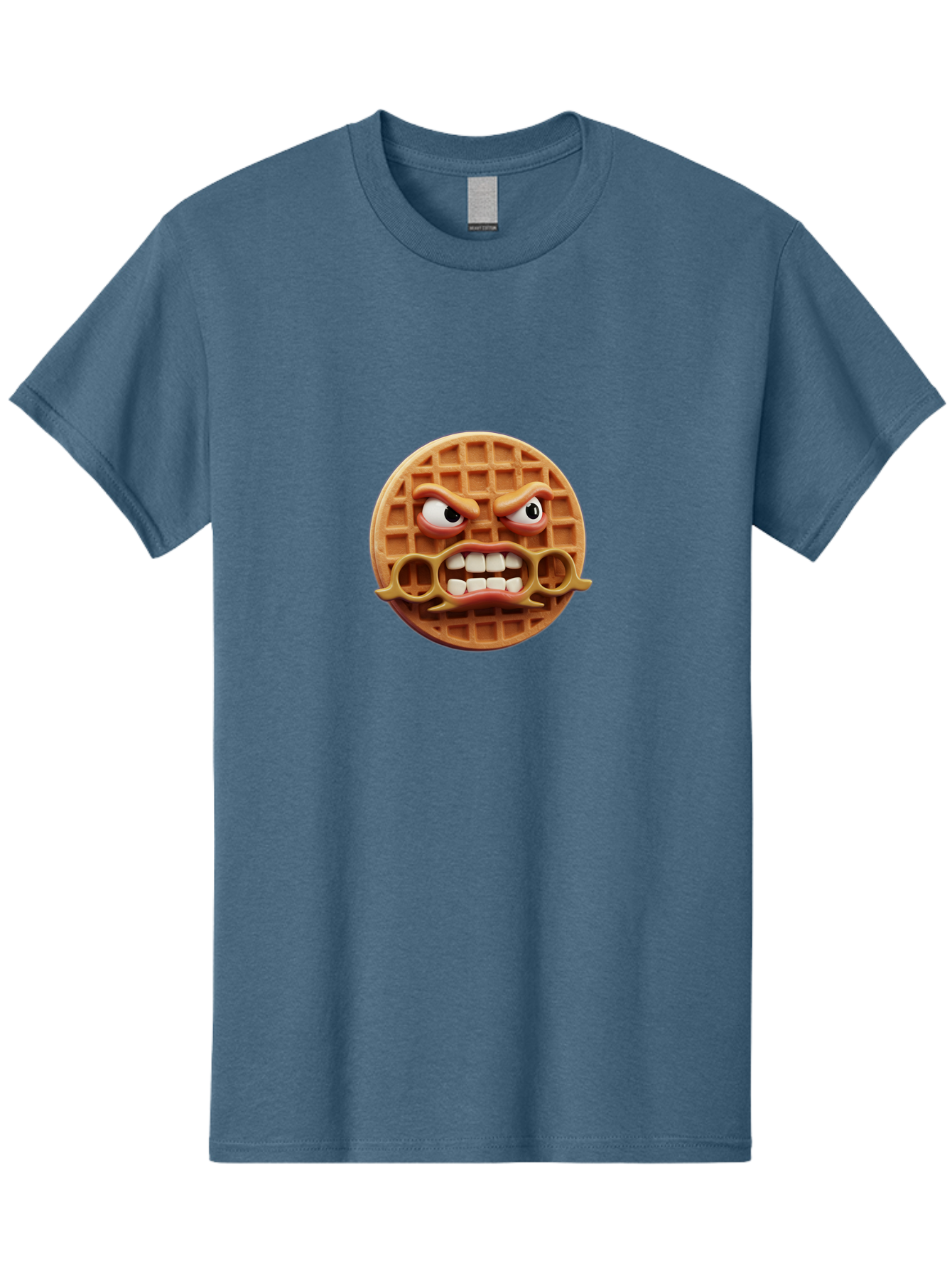 Angry-Face-Waffle Men'S Graphic Tee, 100% Cotton, Comfortable Casual Summer Wear, Machine Washable, Vintage Camera, Old Camera, Antique Camera, Black Camera, Classic Photography, Photography Equipment, Nostalgic Device, Film Camera, Camera Art Baj953