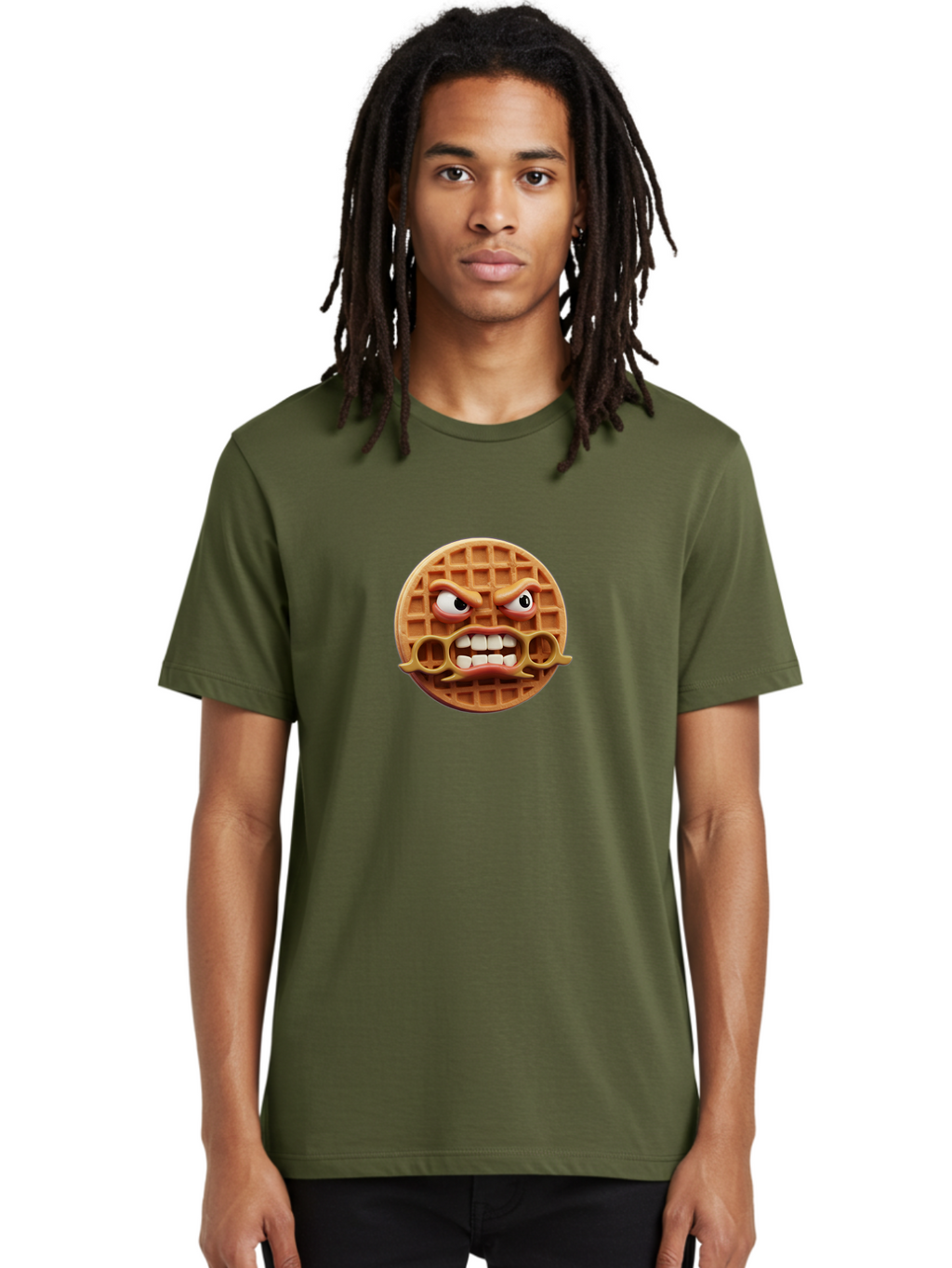 Angry-Face-Waffle Men'S Graphic Tee, 100% Cotton, Comfortable Casual Summer Wear, Machine Washable, Vintage Camera, Old Camera, Antique Camera, Black Camera, Classic Photography, Photography Equipment, Nostalgic Device, Film Camera, Camera Art Baj953