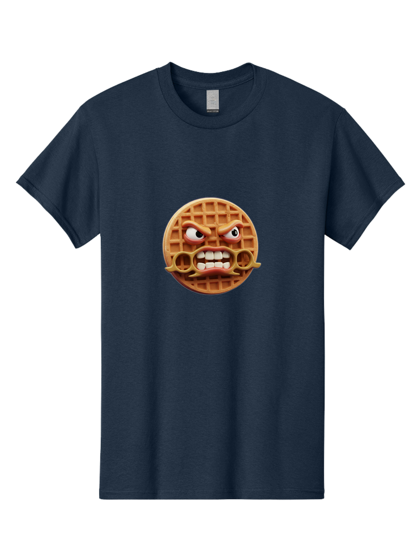 Angry-Face-Waffle Men'S Graphic Tee, 100% Cotton, Comfortable Casual Summer Wear, Machine Washable, Vintage Camera, Old Camera, Antique Camera, Black Camera, Classic Photography, Photography Equipment, Nostalgic Device, Film Camera, Camera Art Baj953