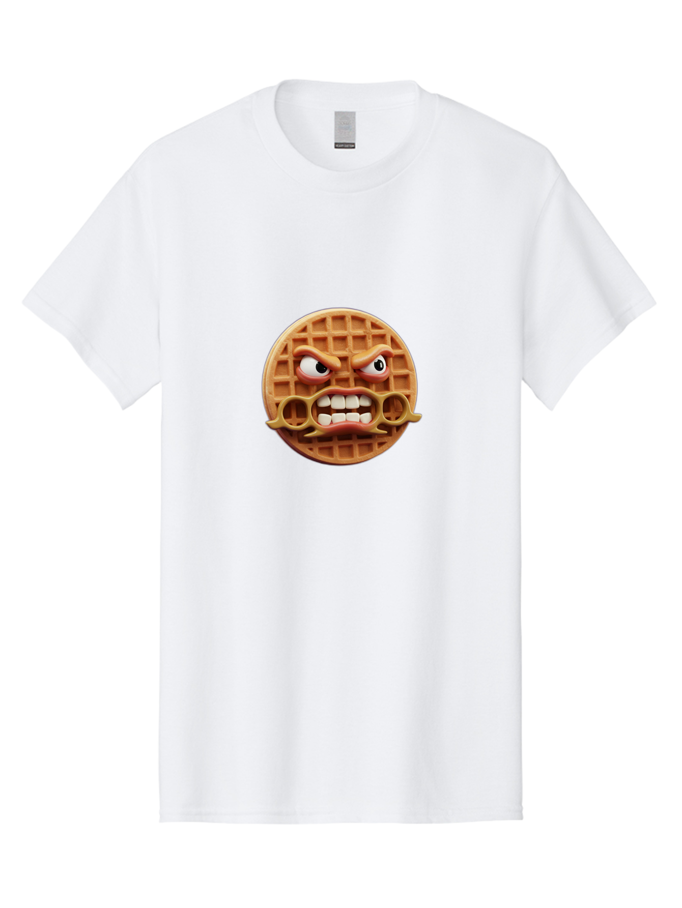 Angry-Face-Waffle Men'S Graphic Tee, 100% Cotton, Comfortable Casual Summer Wear, Machine Washable, Vintage Camera, Old Camera, Antique Camera, Black Camera, Classic Photography, Photography Equipment, Nostalgic Device, Film Camera, Camera Art Baj953
