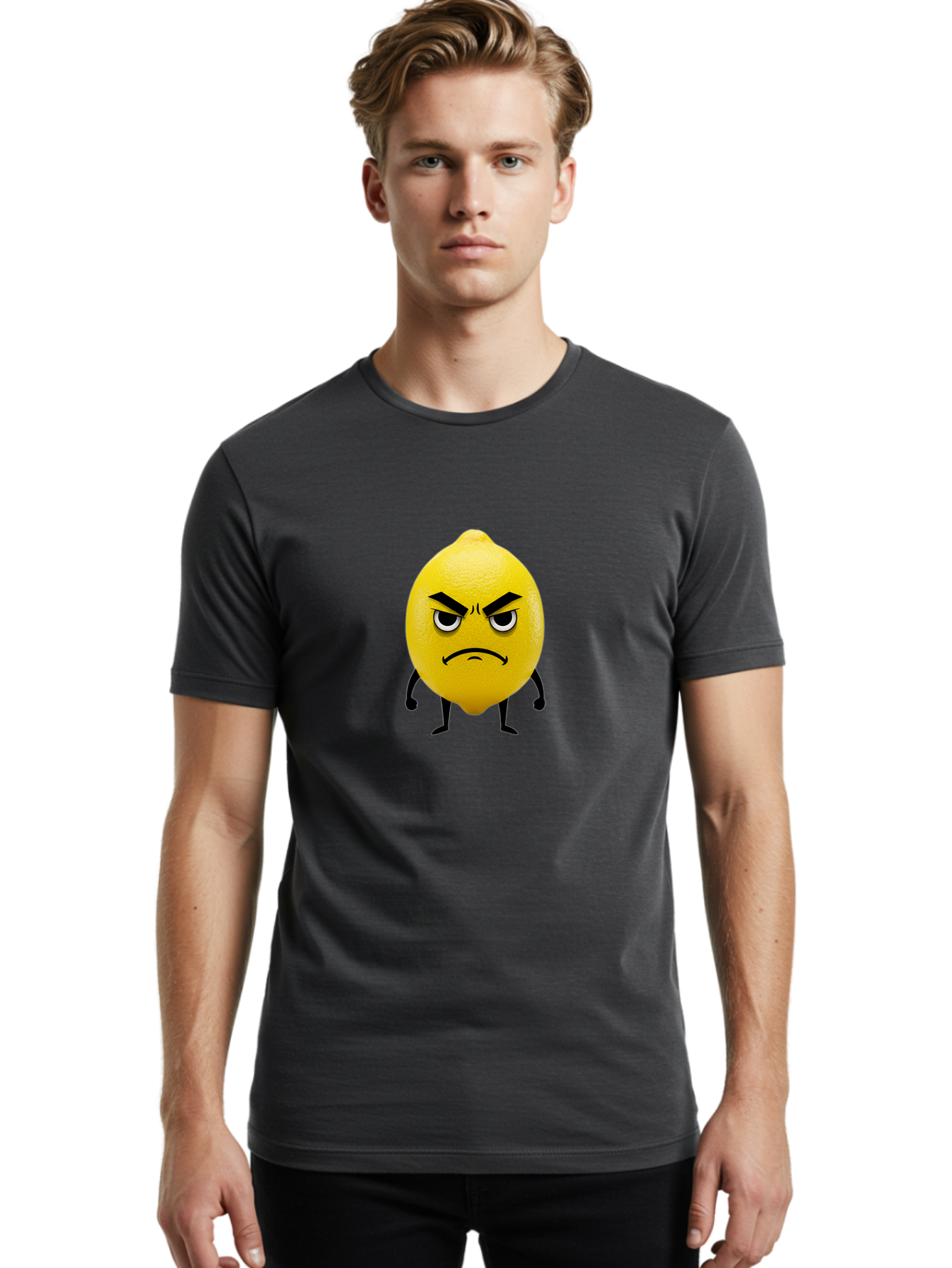 Angry-Lemon-1 Men'S Graphic Tee, 100% Cotton, Comfortable Casual Summer Wear, Machine Washable, Vintage Camera, Old Camera, Antique Camera, Black Camera, Classic Photography, Photography Equipment, Nostalgic Device, Film Camera, Camera Art Baj954