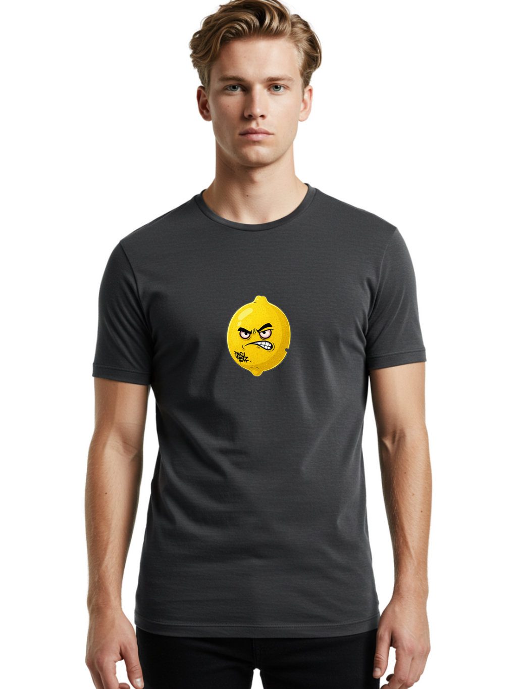 Angry-Lemon-2 Men'S Graphic Tee, 100% Cotton, Comfortable Casual Summer Wear, Machine Washable, Vintage Camera, Old Camera, Antique Camera, Black Camera, Classic Photography, Photography Equipment, Nostalgic Device, Film Camera, Camera Art Baj955