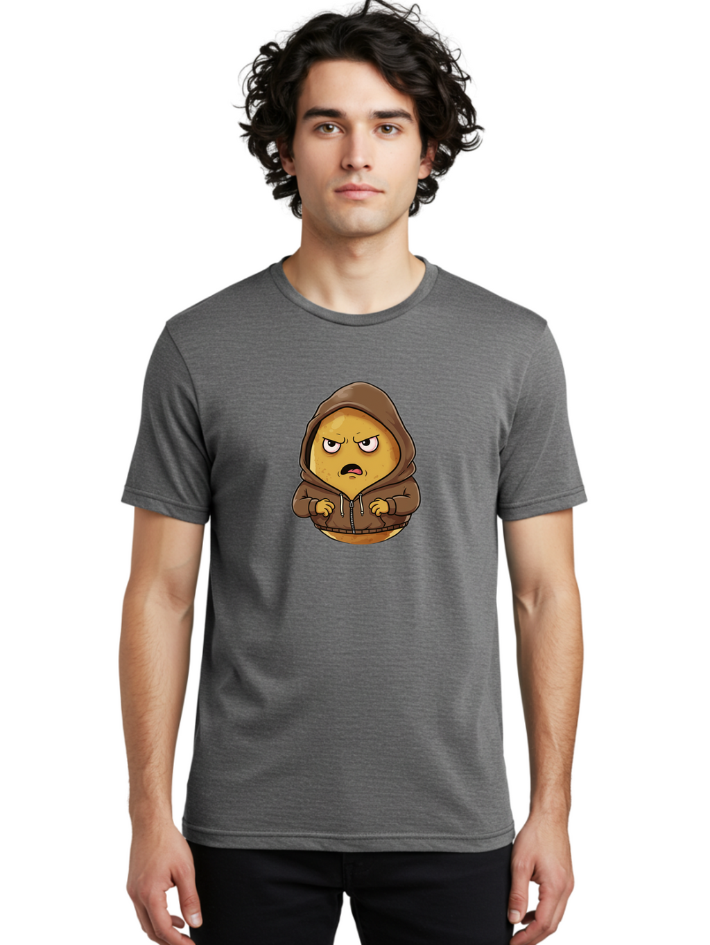 Angry-Potato-1 Men'S Graphic Tee, 100% Cotton, Comfortable Casual Summer Wear, Machine Washable, Vintage Camera, Old Camera, Antique Camera, Black Camera, Classic Photography, Photography Equipment, Nostalgic Device, Film Camera, Camera Art Baj959