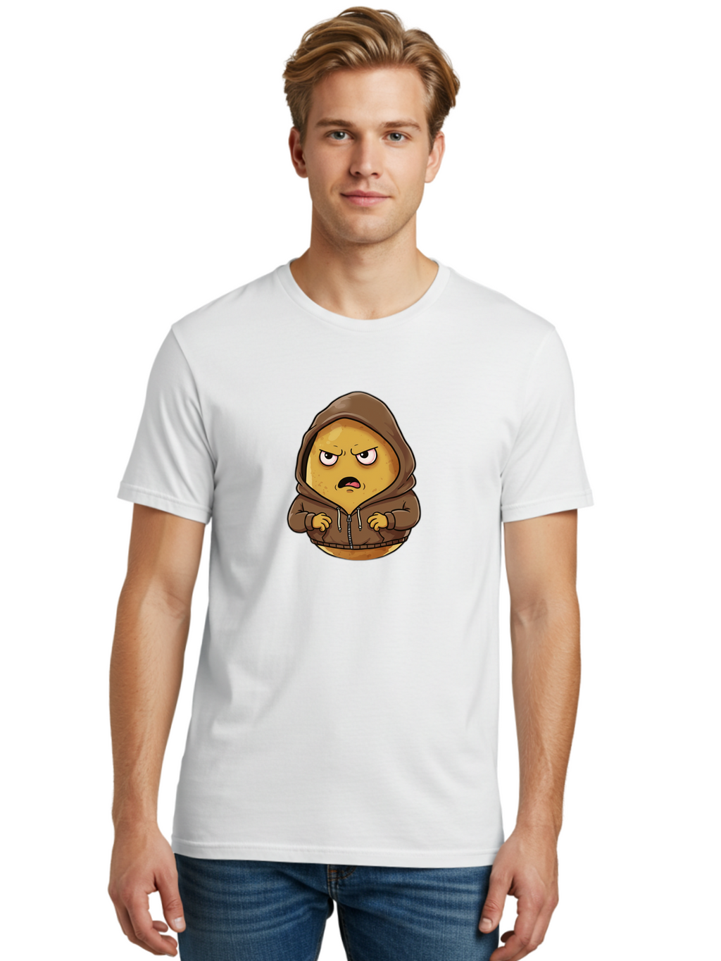 Angry-Potato-1 Men'S Graphic Tee, 100% Cotton, Comfortable Casual Summer Wear, Machine Washable, Vintage Camera, Old Camera, Antique Camera, Black Camera, Classic Photography, Photography Equipment, Nostalgic Device, Film Camera, Camera Art Baj959