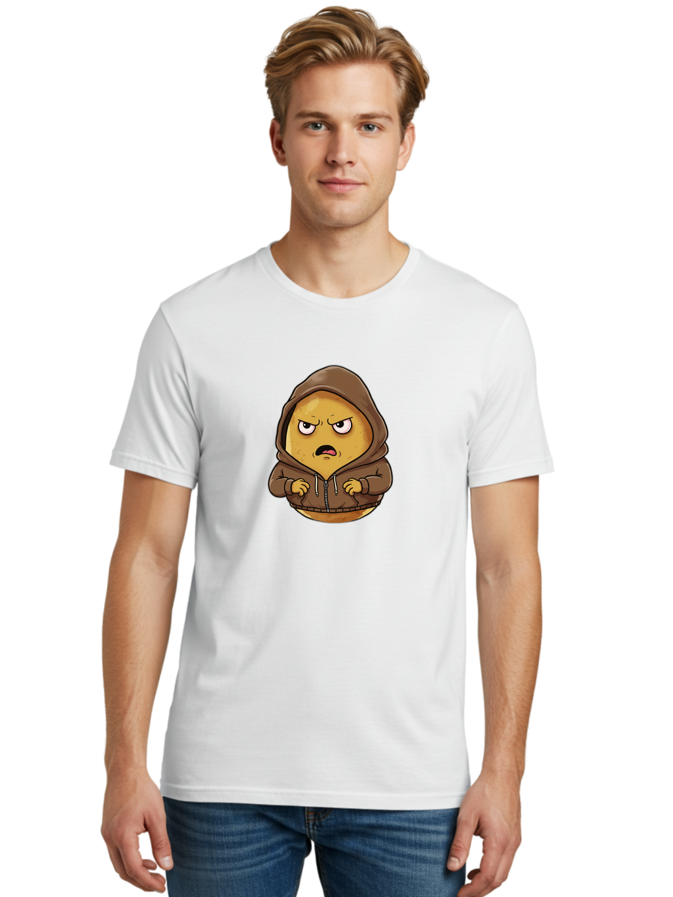 Angry-Potato-1 Men'S Graphic Tee, 100% Cotton, Comfortable Casual Summer Wear, Machine Washable, Vintage Camera, Old Camera, Antique Camera, Black Camera, Classic Photography, Photography Equipment, Nostalgic Device, Film Camera, Camera Art Baj959