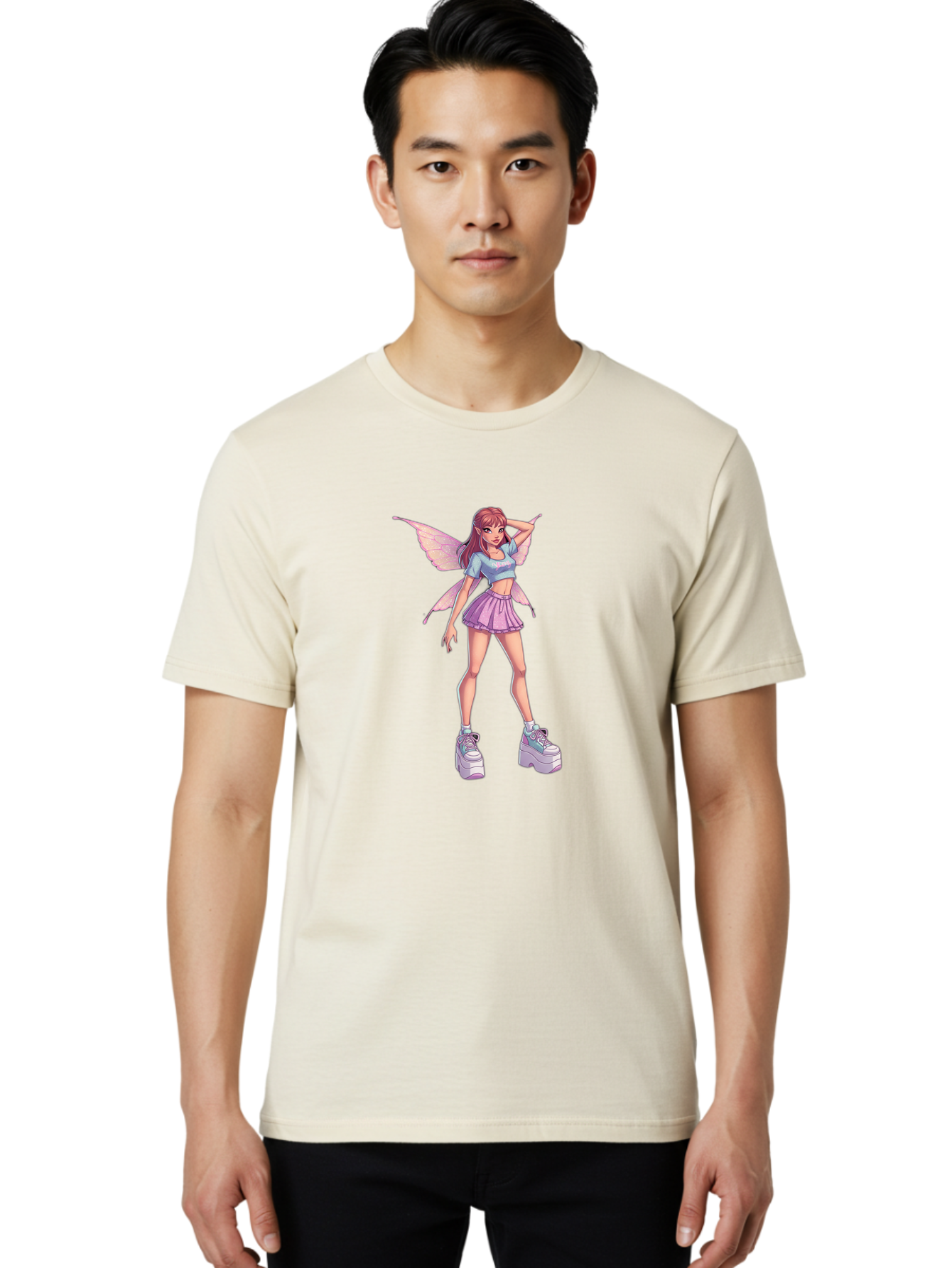 Anime-Fairy Men'S Graphic Tee, 100% Cotton, Comfortable Casual Summer Wear, Machine Washable, Vintage Camera, Old Camera, Antique Camera, Black Camera, Classic Photography, Photography Equipment, Nostalgic Device, Film Camera, Camera Art Baj961