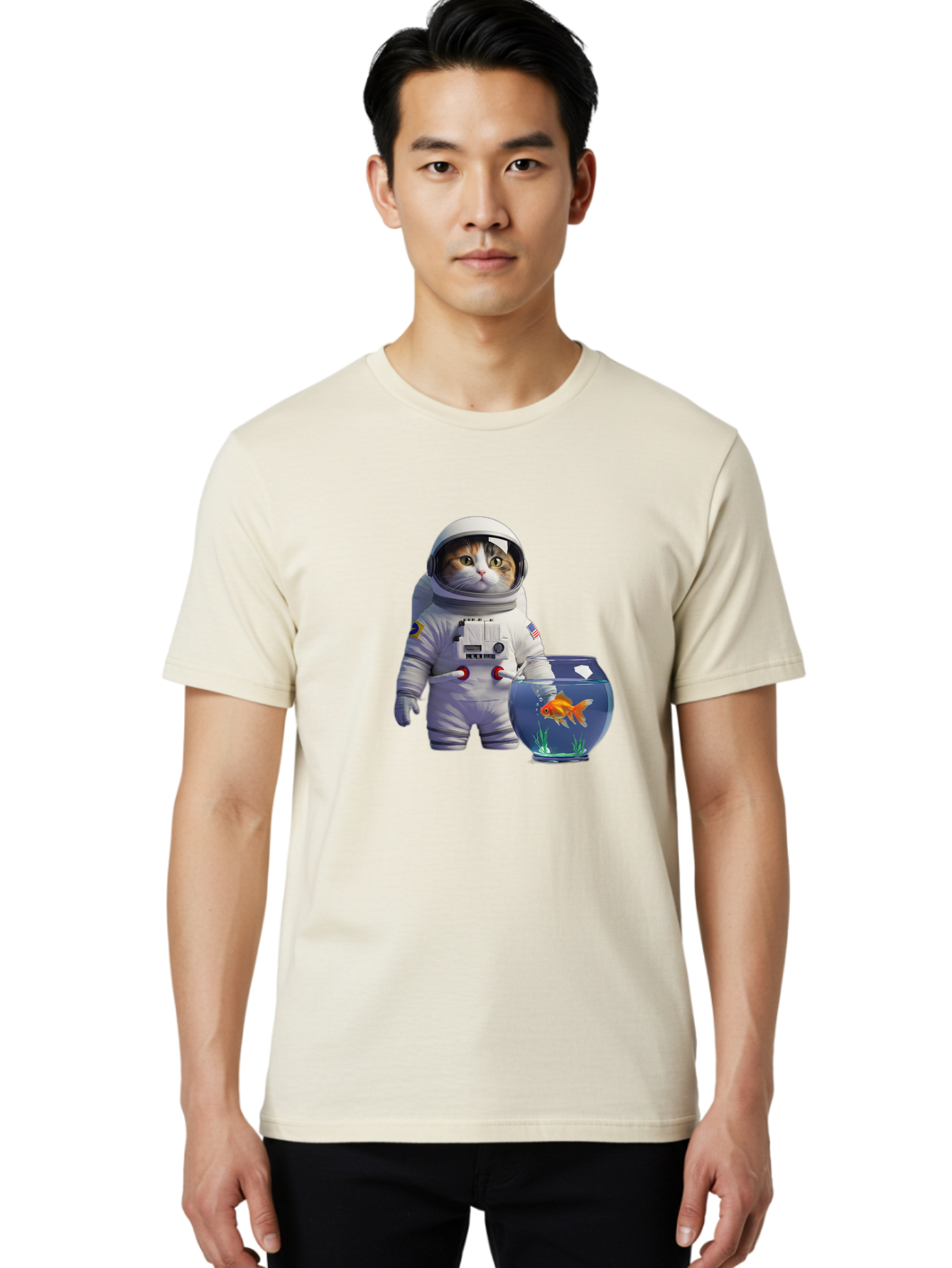 Astronaut-Cat-1 Men'S Graphic Tee, 100% Cotton, Comfortable Casual Summer Wear, Machine Washable, Vintage Camera, Old Camera, Antique Camera, Black Camera, Classic Photography, Photography Equipment, Nostalgic Device, Film Camera, Camera Art Baj962