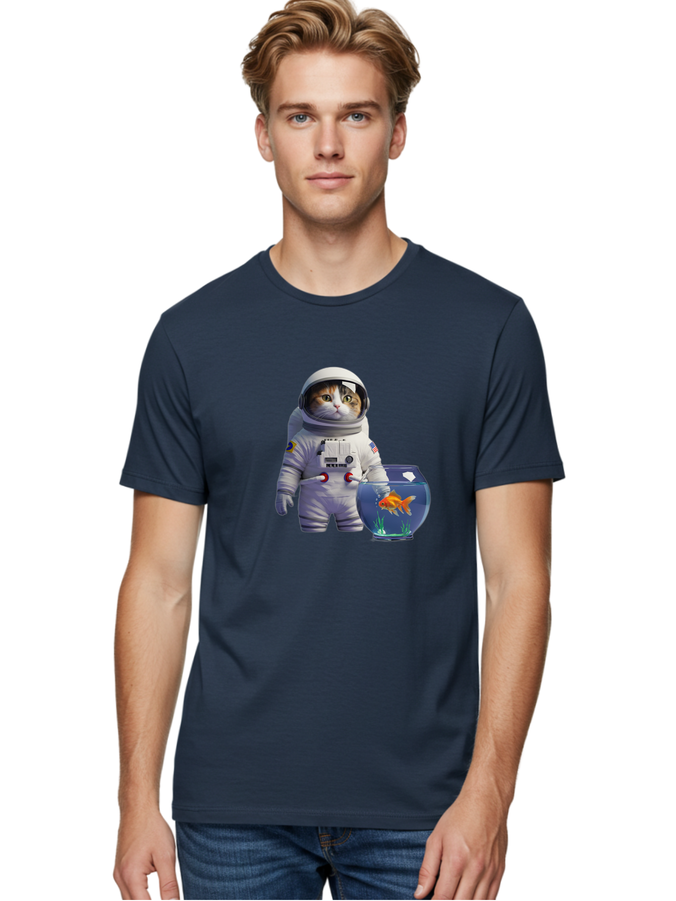 Astronaut-Cat-1 Men'S Graphic Tee, 100% Cotton, Comfortable Casual Summer Wear, Machine Washable, Vintage Camera, Old Camera, Antique Camera, Black Camera, Classic Photography, Photography Equipment, Nostalgic Device, Film Camera, Camera Art Baj962