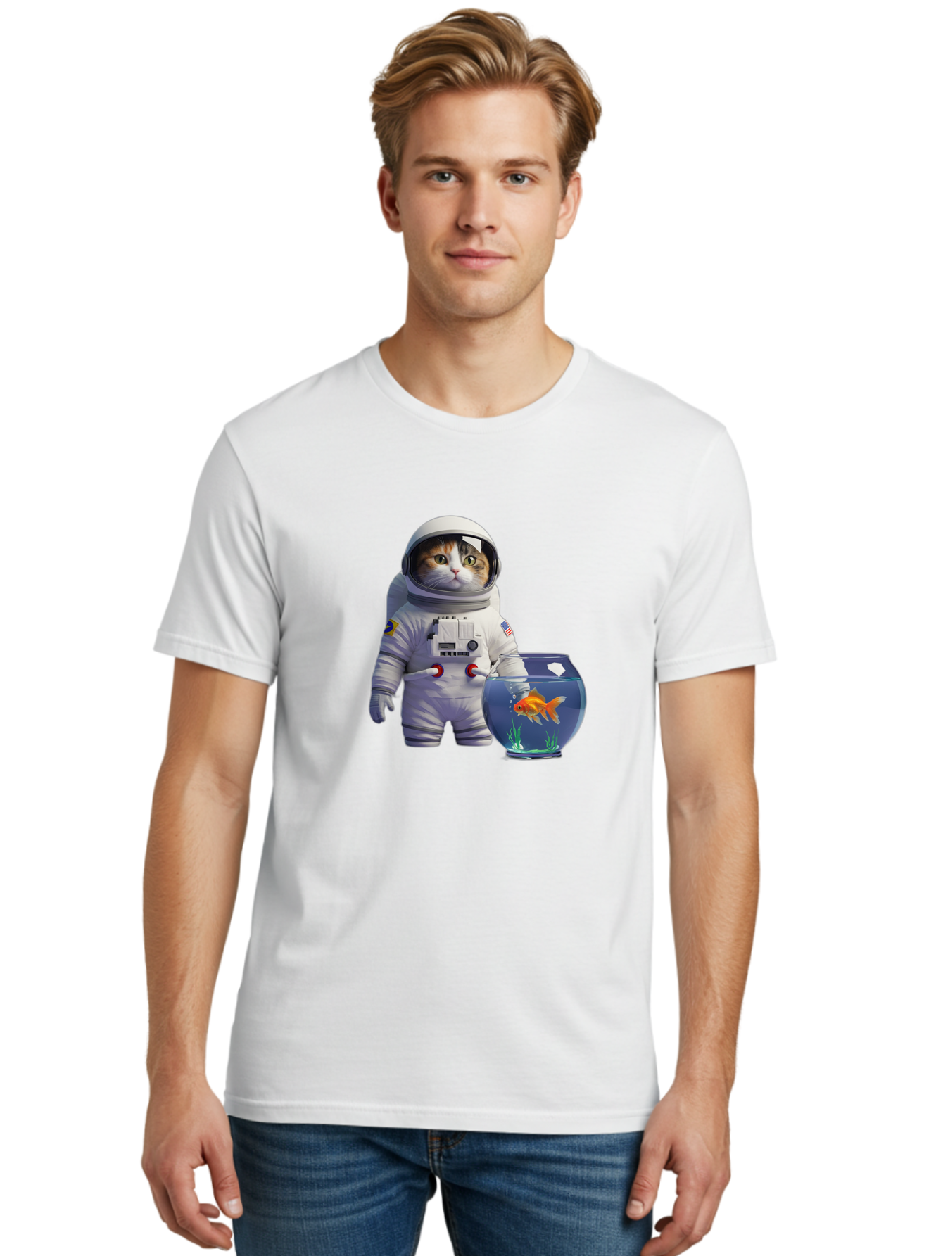 Astronaut-Cat-1 Men'S Graphic Tee, 100% Cotton, Comfortable Casual Summer Wear, Machine Washable, Vintage Camera, Old Camera, Antique Camera, Black Camera, Classic Photography, Photography Equipment, Nostalgic Device, Film Camera, Camera Art Baj962