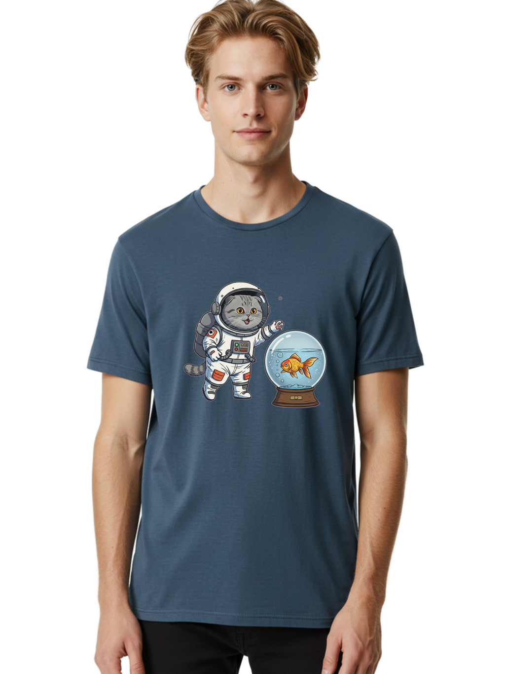 Astronaut-Cat-2 Men'S Graphic Tee, 100% Cotton, Comfortable Casual Summer Wear, Machine Washable, Vintage Camera, Old Camera, Antique Camera, Black Camera, Classic Photography, Photography Equipment, Nostalgic Device, Film Camera, Camera Art Baj963