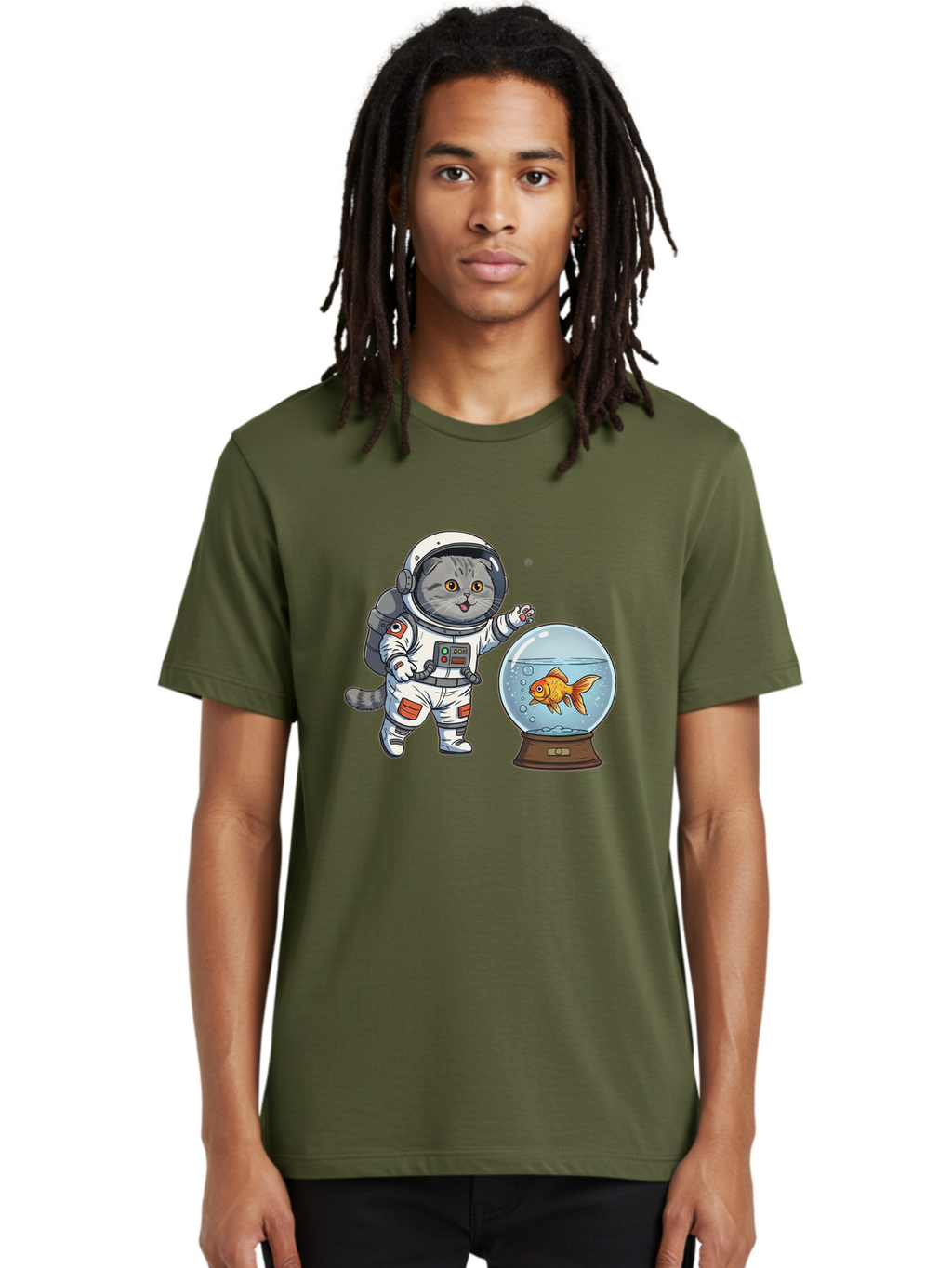 Astronaut-Cat-2 Men'S Graphic Tee, 100% Cotton, Comfortable Casual Summer Wear, Machine Washable, Vintage Camera, Old Camera, Antique Camera, Black Camera, Classic Photography, Photography Equipment, Nostalgic Device, Film Camera, Camera Art Baj963