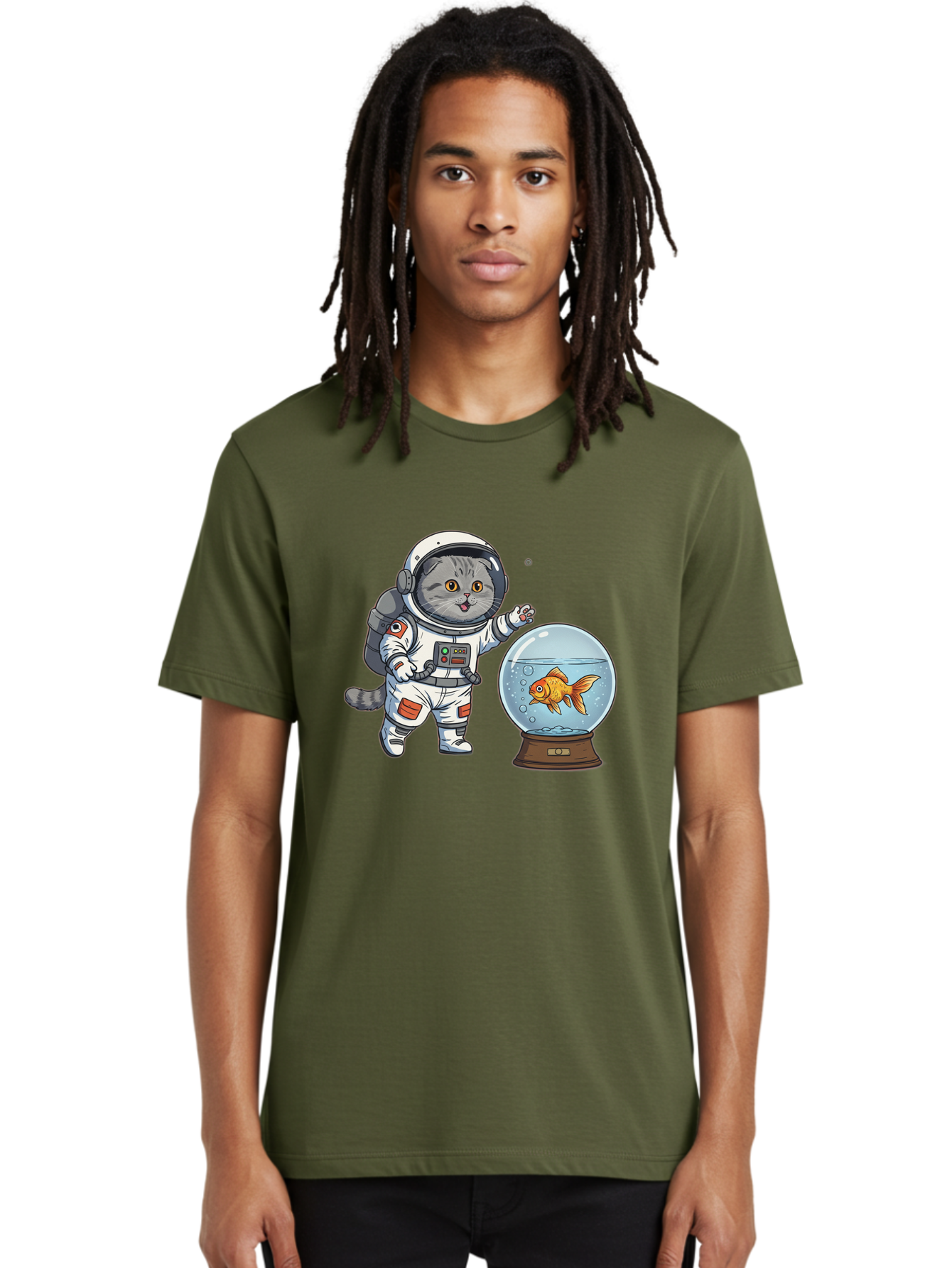 Astronaut-Cat-2 Men'S Graphic Tee, 100% Cotton, Comfortable Casual Summer Wear, Machine Washable, Vintage Camera, Old Camera, Antique Camera, Black Camera, Classic Photography, Photography Equipment, Nostalgic Device, Film Camera, Camera Art Baj963