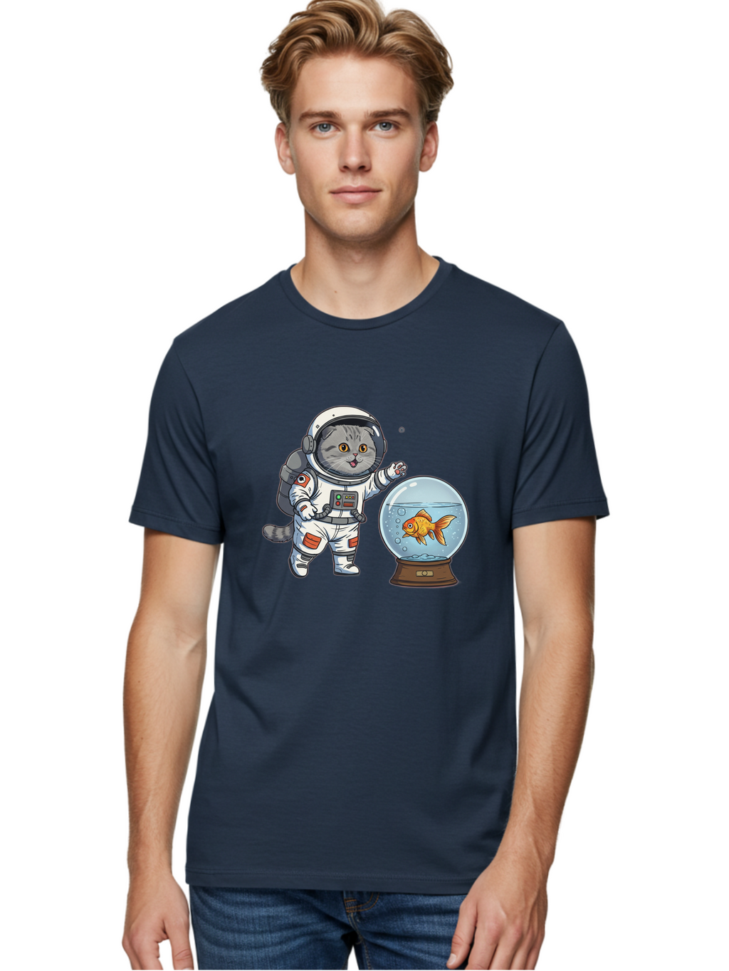 Astronaut-Cat-2 Men'S Graphic Tee, 100% Cotton, Comfortable Casual Summer Wear, Machine Washable, Vintage Camera, Old Camera, Antique Camera, Black Camera, Classic Photography, Photography Equipment, Nostalgic Device, Film Camera, Camera Art Baj963