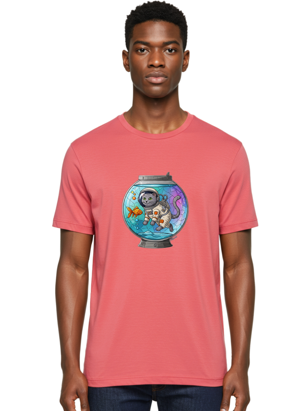 Astronaut-Cat-In-Fishbowl Men'S Graphic Tee, 100% Cotton, Comfortable Casual Summer Wear, Machine Washable, Vintage Camera, Old Camera, Antique Camera, Black Camera, Classic Photography, Photography Equipment, Nostalgic Device, Film Camera, Baj964