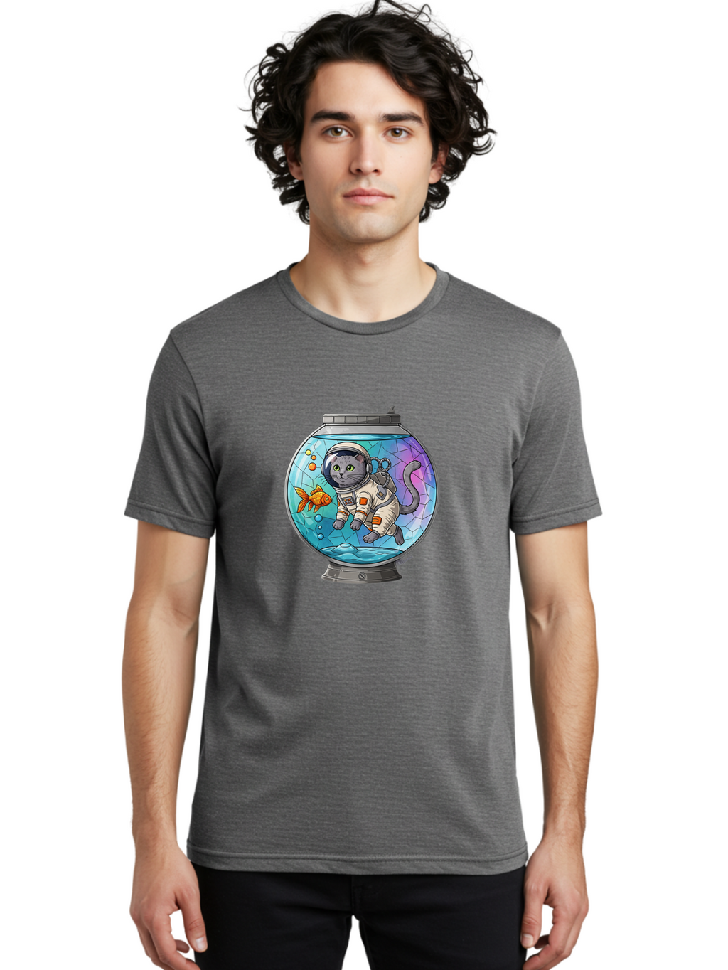 Astronaut-Cat-In-Fishbowl Men'S Graphic Tee, 100% Cotton, Comfortable Casual Summer Wear, Machine Washable, Vintage Camera, Old Camera, Antique Camera, Black Camera, Classic Photography, Photography Equipment, Nostalgic Device, Film Camera, Baj964