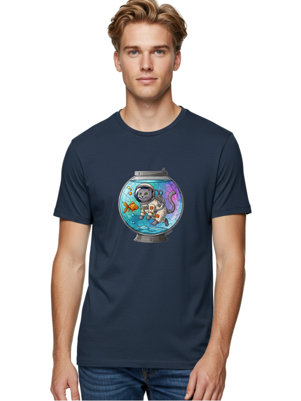 Astronaut-Cat-In-Fishbowl Men'S Graphic Tee, 100% Cotton, Comfortable Casual Summer Wear, Machine Washable, Vintage Camera, Old Camera, Antique Camera, Black Camera, Classic Photography, Photography Equipment, Nostalgic Device, Film Camera, Baj964