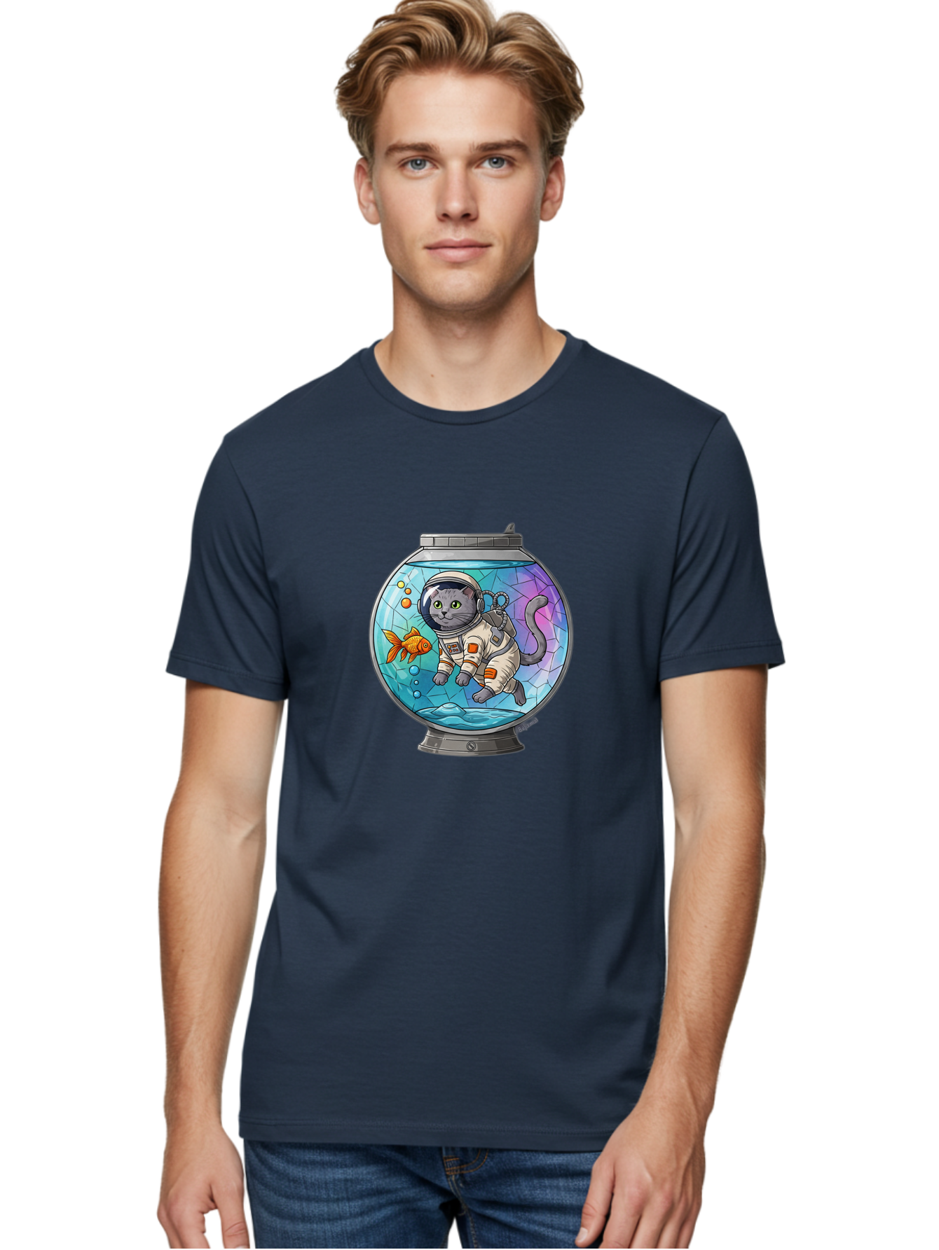 Astronaut-Cat-In-Fishbowl Men'S Graphic Tee, 100% Cotton, Comfortable Casual Summer Wear, Machine Washable, Vintage Camera, Old Camera, Antique Camera, Black Camera, Classic Photography, Photography Equipment, Nostalgic Device, Film Camera, Baj964