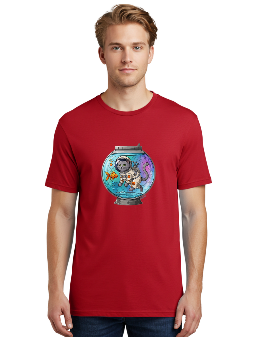Astronaut-Cat-In-Fishbowl Men'S Graphic Tee, 100% Cotton, Comfortable Casual Summer Wear, Machine Washable, Vintage Camera, Old Camera, Antique Camera, Black Camera, Classic Photography, Photography Equipment, Nostalgic Device, Film Camera, Baj964