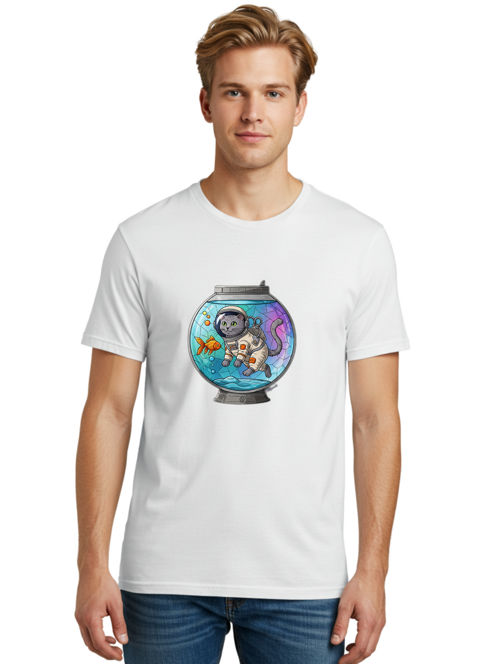 Astronaut-Cat-In-Fishbowl Men'S Graphic Tee, 100% Cotton, Comfortable Casual Summer Wear, Machine Washable, Vintage Camera, Old Camera, Antique Camera, Black Camera, Classic Photography, Photography Equipment, Nostalgic Device, Film Camera, Baj964