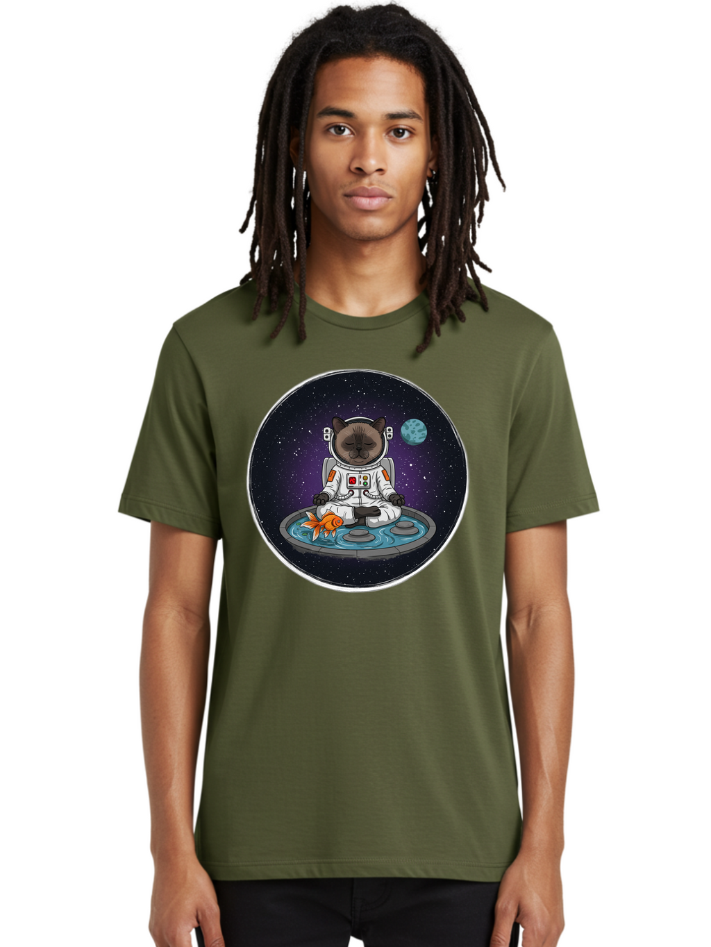 Astronaut-Cat-Meditating Men'S Graphic Tee, 100% Cotton, Comfortable Casual Summer Wear, Machine Washable, Vintage Camera, Old Camera, Antique Camera, Black Camera, Classic Photography, Photography Equipment, Nostalgic Device, Film Camera, Baj965