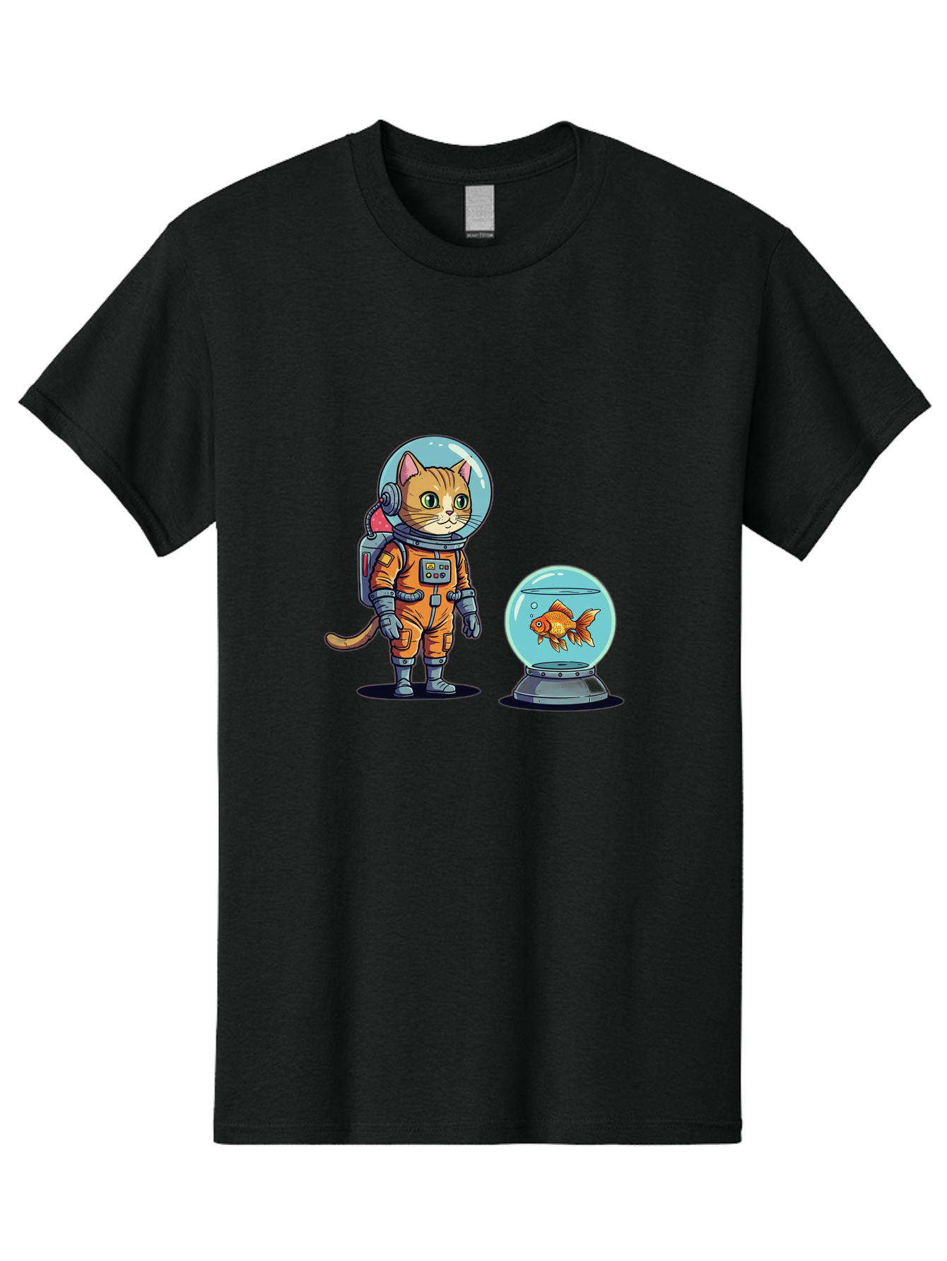Astronaut-Cat-With-Goldfish Men'S Graphic Tee, 100% Cotton, Comfortable Casual Summer Wear, Machine Washable, Vintage Camera, Old Camera, Antique Camera, Black Camera, Classic Photography, Photography Equipment, Nostalgic Device, Film Camera, Baj966