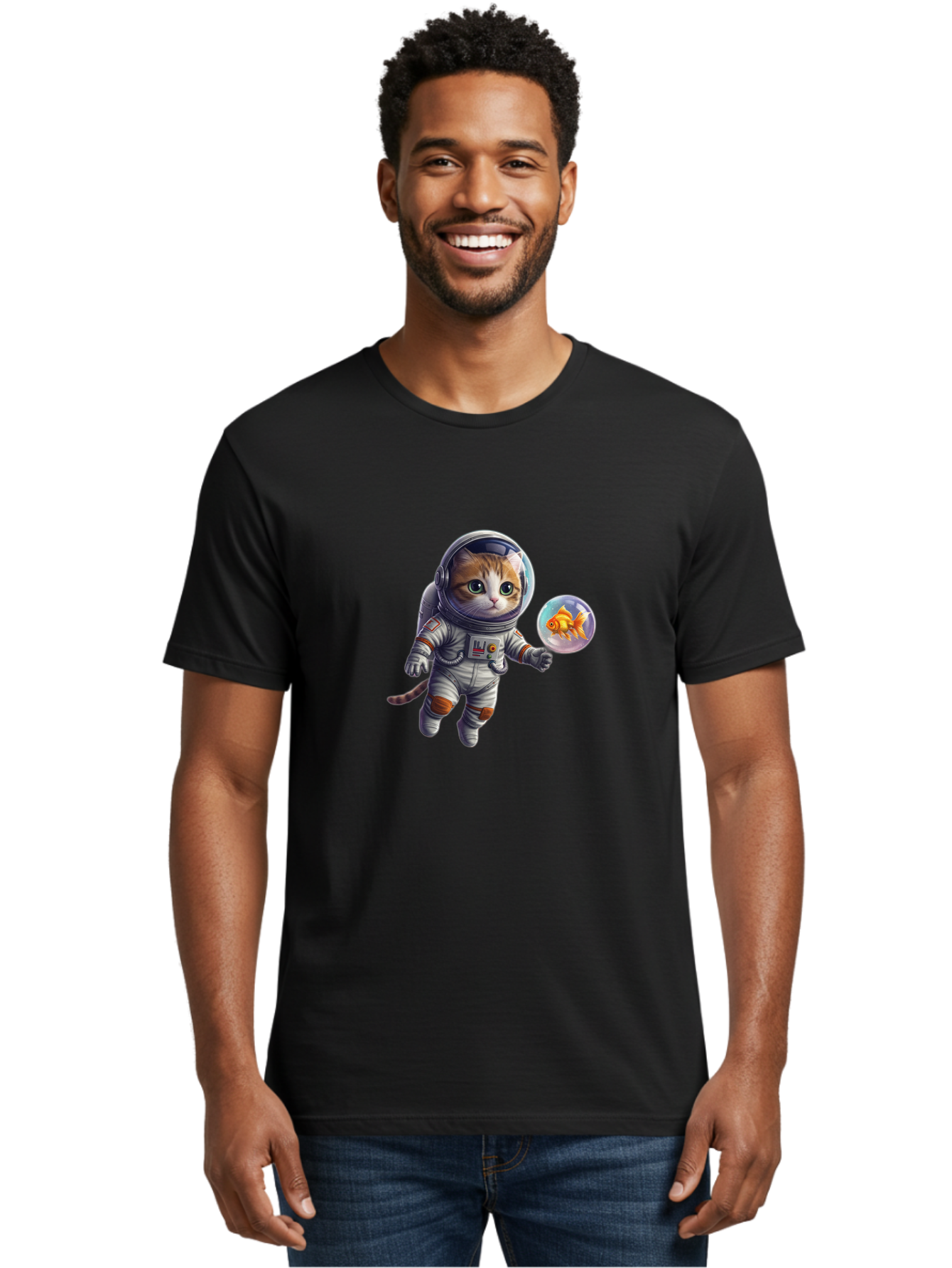 Astronaut-Cat Men'S Graphic Tee, 100% Cotton, Comfortable Casual Summer Wear, Machine Washable, Vintage Camera, Old Camera, Antique Camera, Black Camera, Classic Photography, Photography Equipment, Nostalgic Device, Film Camera, Camera Art Baj967