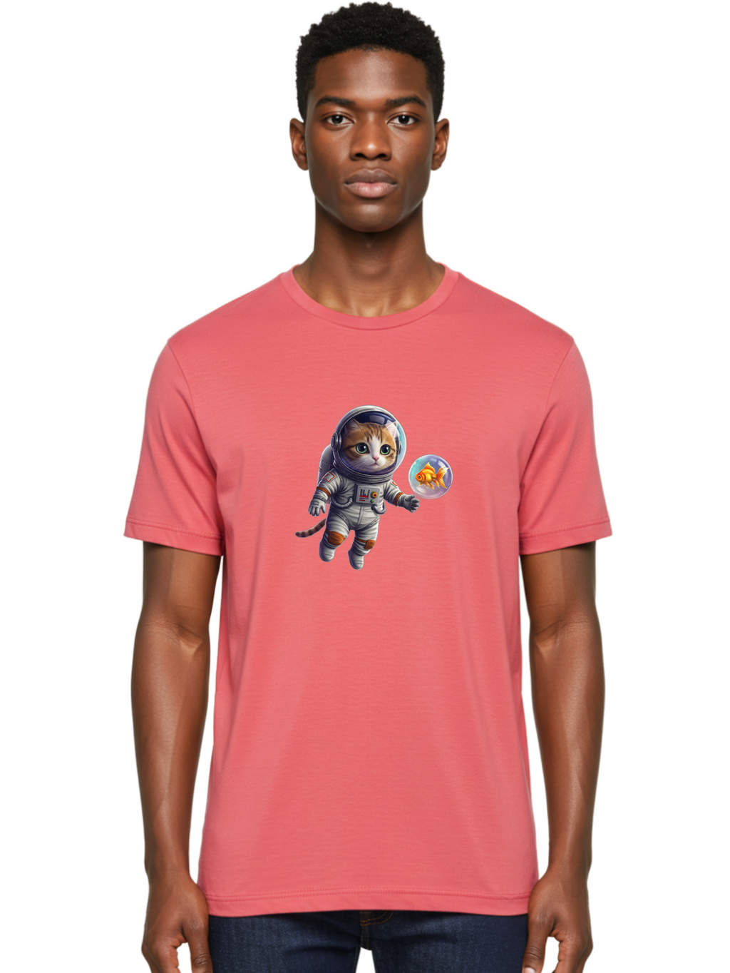 Astronaut-Cat Men'S Graphic Tee, 100% Cotton, Comfortable Casual Summer Wear, Machine Washable, Vintage Camera, Old Camera, Antique Camera, Black Camera, Classic Photography, Photography Equipment, Nostalgic Device, Film Camera, Camera Art Baj967