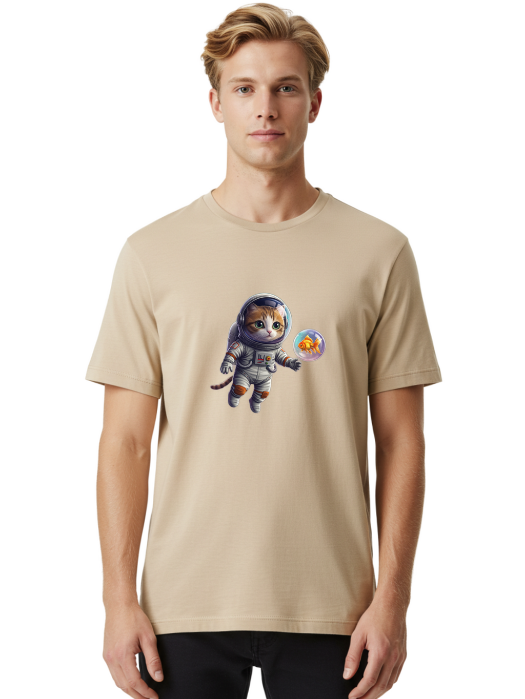 Astronaut-Cat Men'S Graphic Tee, 100% Cotton, Comfortable Casual Summer Wear, Machine Washable, Vintage Camera, Old Camera, Antique Camera, Black Camera, Classic Photography, Photography Equipment, Nostalgic Device, Film Camera, Camera Art Baj967