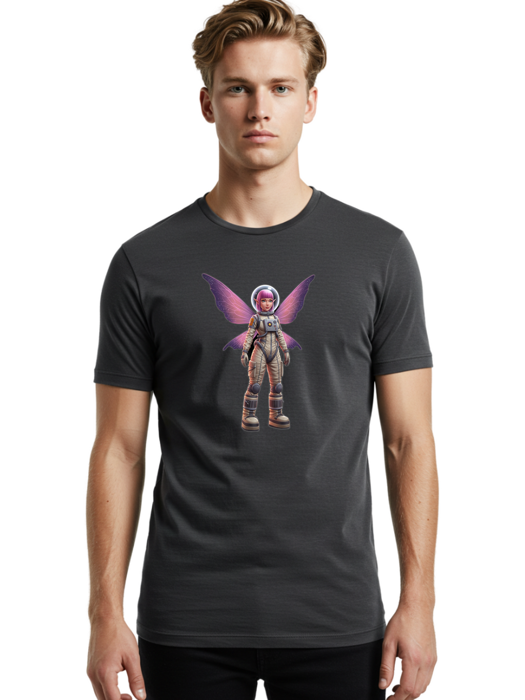 Astronaut-Fairy Men'S Graphic Tee, 100% Cotton, Comfortable Casual Summer Wear, Machine Washable, Vintage Camera, Old Camera, Antique Camera, Black Camera, Classic Photography, Photography Equipment, Nostalgic Device, Film Camera, Camera Art Baj968