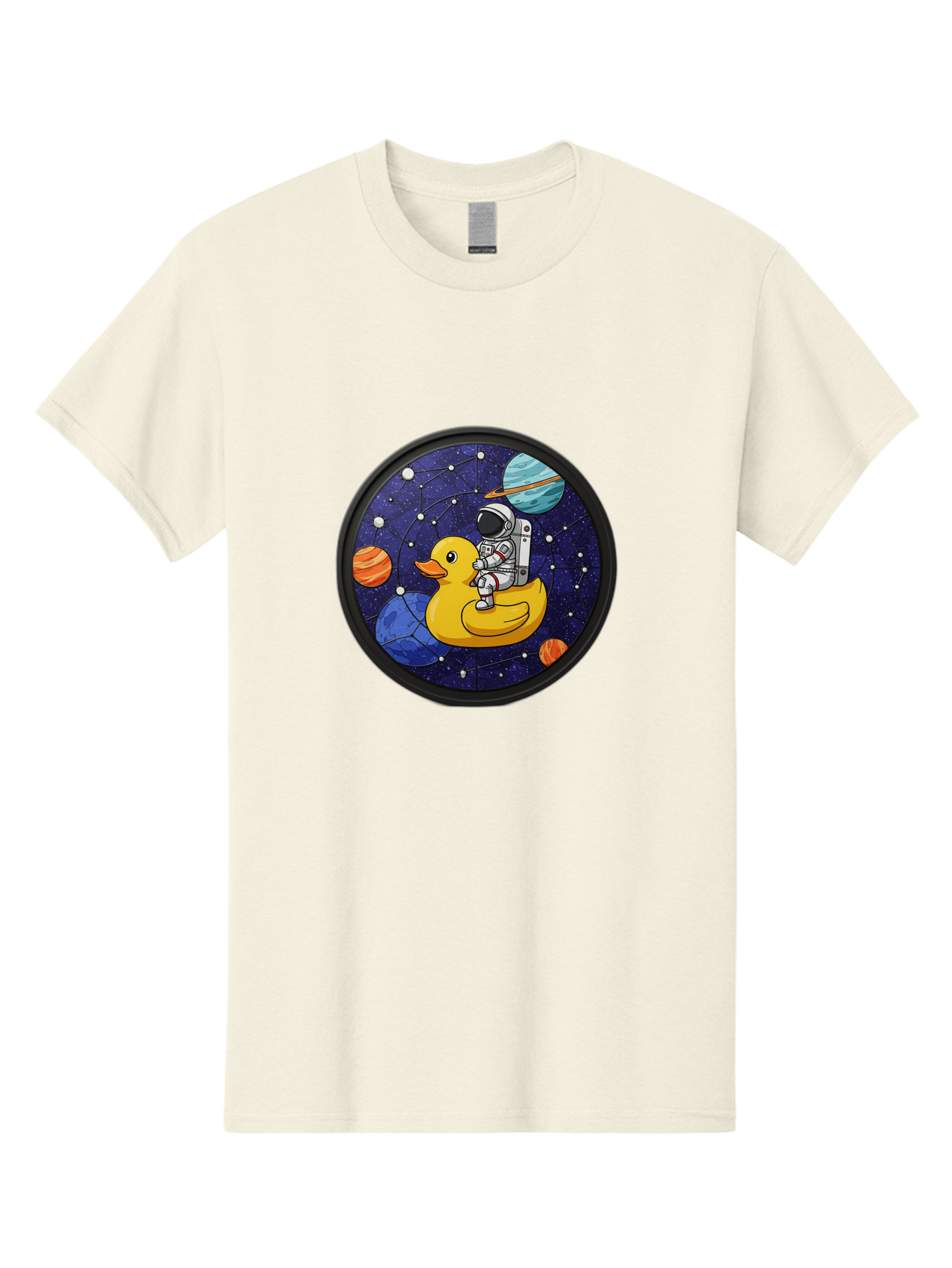 Astronaut-On-Duck-1 Men'S Graphic Tee, 100% Cotton, Comfortable Casual Summer Wear, Machine Washable, Vintage Camera, Old Camera, Antique Camera, Black Camera, Classic Photography, Photography Equipment, Nostalgic Device, Film Camera, Baj970