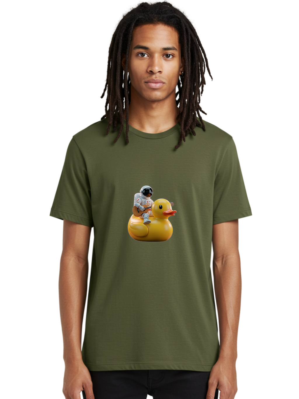 Astronaut-On-Duck-2 Men'S Graphic Tee, 100% Cotton, Comfortable Casual Summer Wear, Machine Washable, Vintage Camera, Old Camera, Antique Camera, Black Camera, Classic Photography, Photography Equipment, Nostalgic Device, Film Camera, Baj971