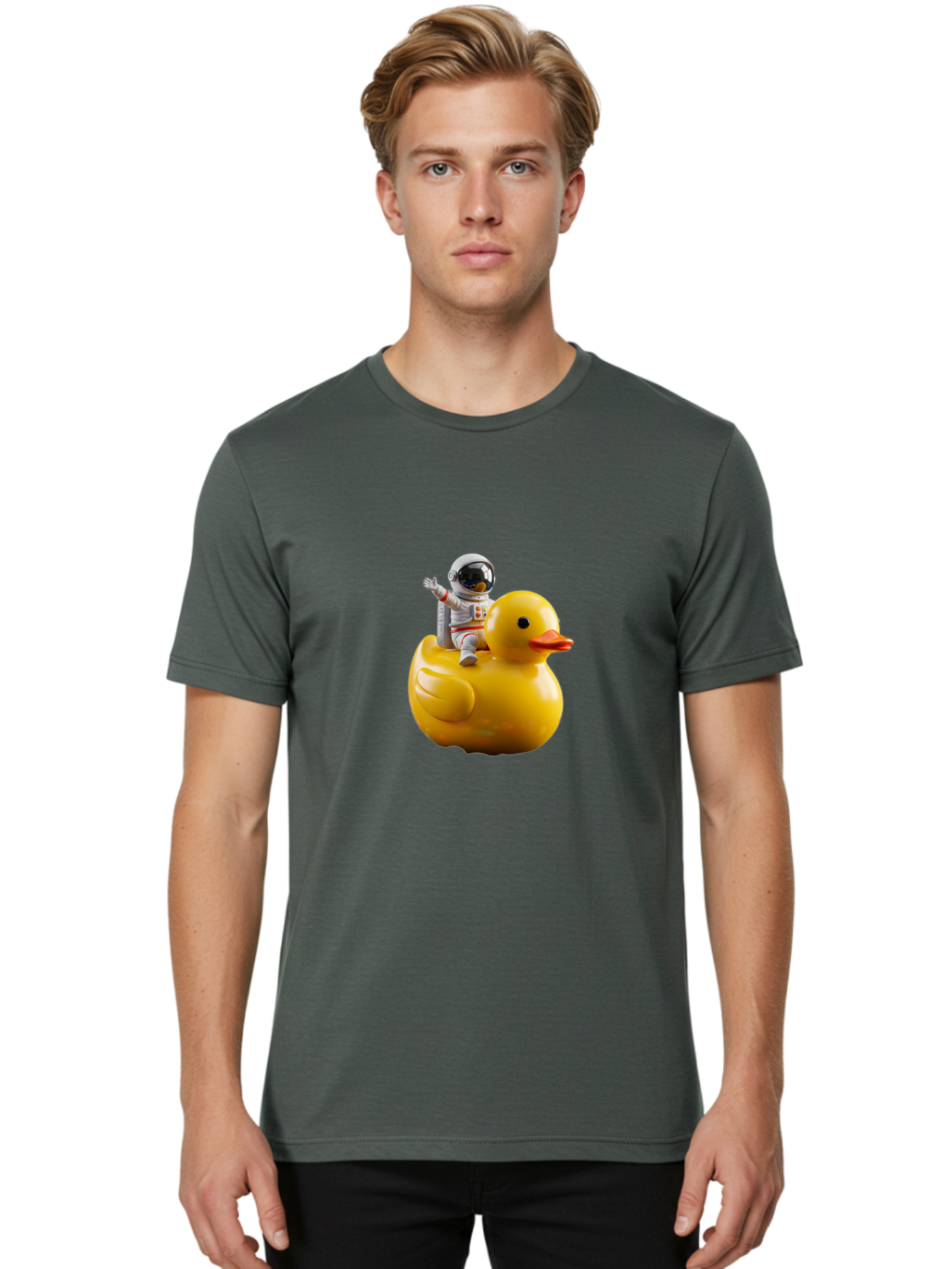 Astronaut-On-Duck Men'S Graphic Tee, 100% Cotton, Comfortable Casual Summer Wear, Machine Washable, Vintage Camera, Old Camera, Antique Camera, Black Camera, Classic Photography, Photography Equipment, Nostalgic Device, Film Camera, Camera Art Baj972