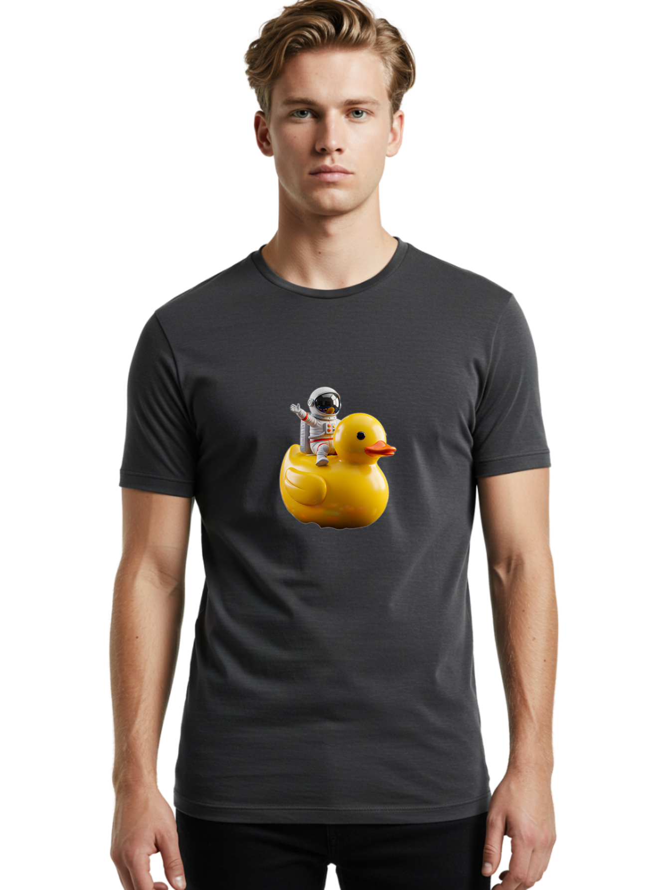 Astronaut-On-Duck Men'S Graphic Tee, 100% Cotton, Comfortable Casual Summer Wear, Machine Washable, Vintage Camera, Old Camera, Antique Camera, Black Camera, Classic Photography, Photography Equipment, Nostalgic Device, Film Camera, Camera Art Baj972
