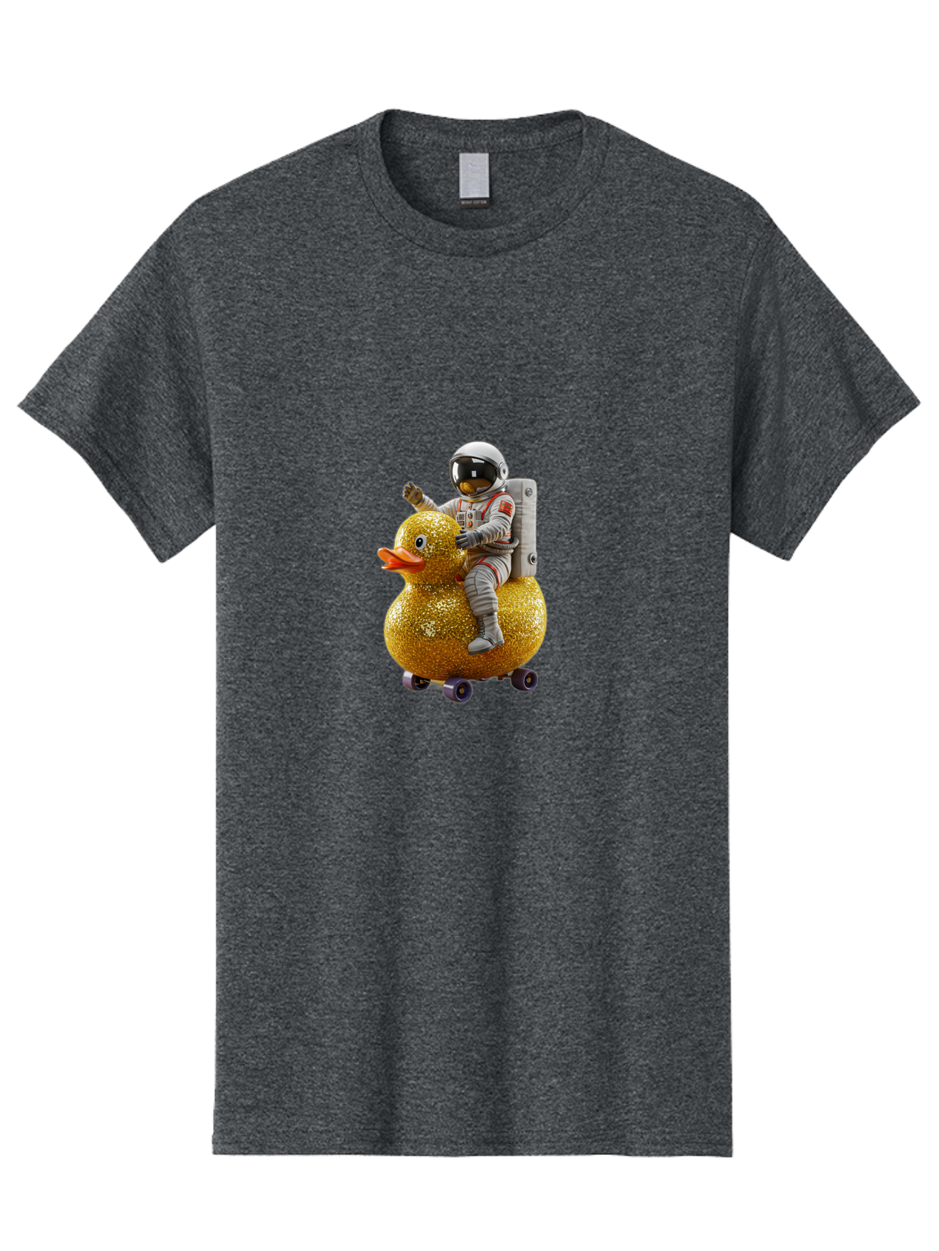 Astronaut-On-Gold-Duck Men'S Graphic Tee, 100% Cotton, Comfortable Casual Summer Wear, Machine Washable, Vintage Camera, Old Camera, Antique Camera, Black Camera, Classic Photography, Photography Equipment, Nostalgic Device, Film Camera, Baj973
