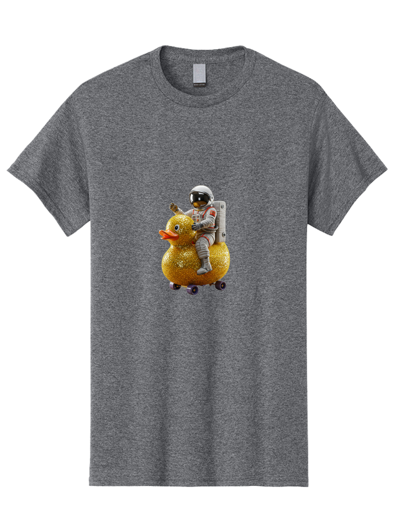 Astronaut-On-Gold-Duck Men'S Graphic Tee, 100% Cotton, Comfortable Casual Summer Wear, Machine Washable, Vintage Camera, Old Camera, Antique Camera, Black Camera, Classic Photography, Photography Equipment, Nostalgic Device, Film Camera, Baj973