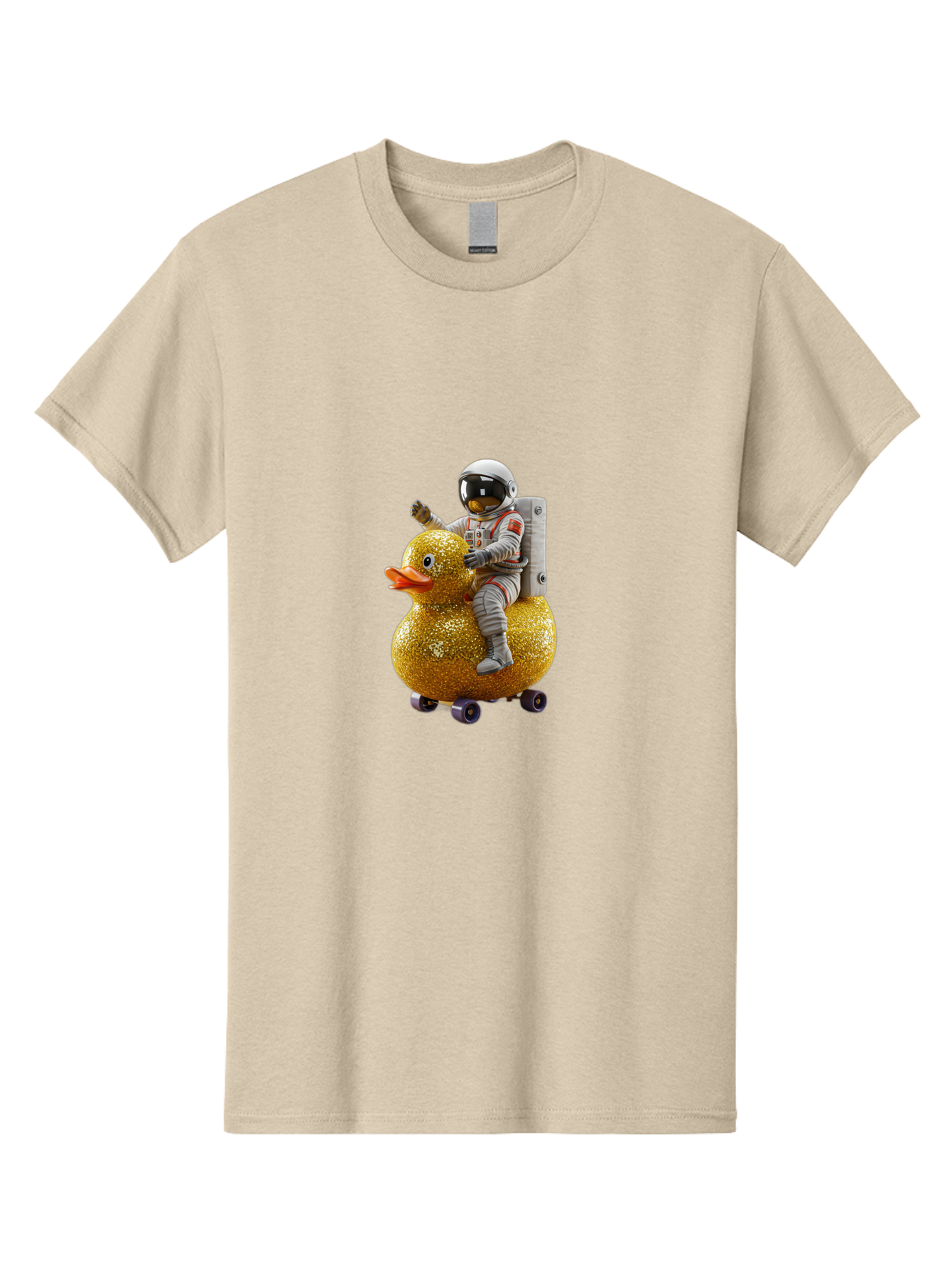 Astronaut-On-Gold-Duck Men'S Graphic Tee, 100% Cotton, Comfortable Casual Summer Wear, Machine Washable, Vintage Camera, Old Camera, Antique Camera, Black Camera, Classic Photography, Photography Equipment, Nostalgic Device, Film Camera, Baj973