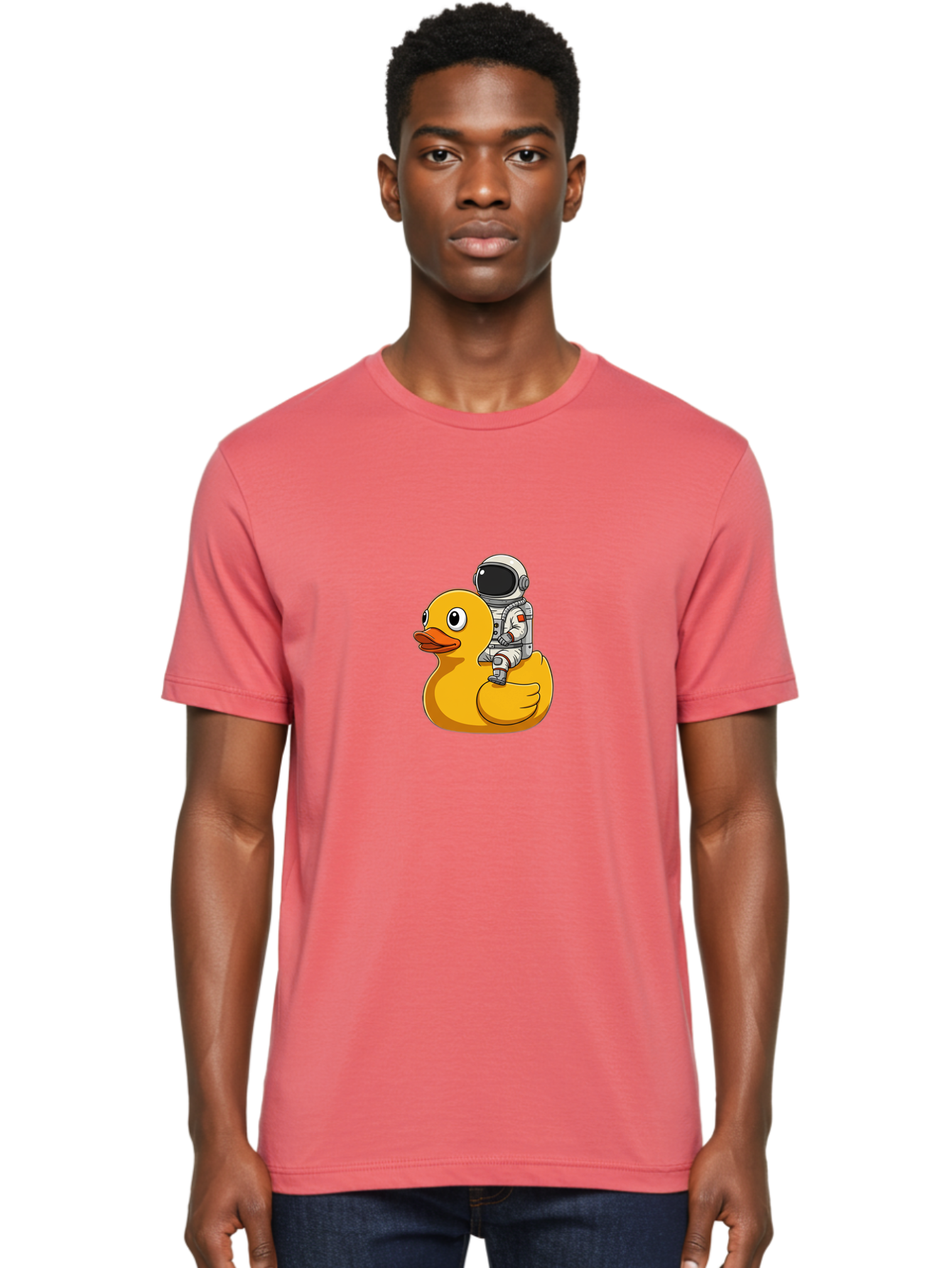 Astronaut-On-Rubber-Duck Men'S Graphic Tee, 100% Cotton, Comfortable Casual Summer Wear, Machine Washable, Vintage Camera, Old Camera, Antique Camera, Black Camera, Classic Photography, Photography Equipment, Nostalgic Device, Film Camera, Baj974