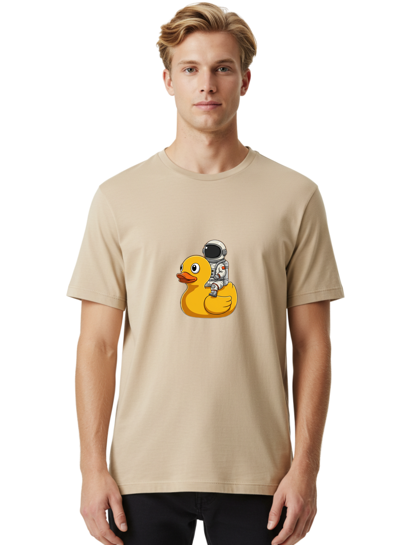 Astronaut-On-Rubber-Duck Men'S Graphic Tee, 100% Cotton, Comfortable Casual Summer Wear, Machine Washable, Vintage Camera, Old Camera, Antique Camera, Black Camera, Classic Photography, Photography Equipment, Nostalgic Device, Film Camera, Baj974