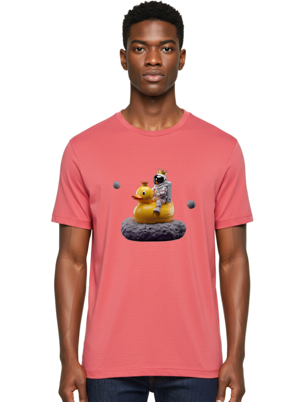 Astronaut-Riding-Duck-1 Men'S Graphic Tee, 100% Cotton, Comfortable Casual Summer Wear, Machine Washable, Vintage Camera, Old Camera, Antique Camera, Black Camera, Classic Photography, Photography Equipment, Nostalgic Device, Film Camera, Baj975