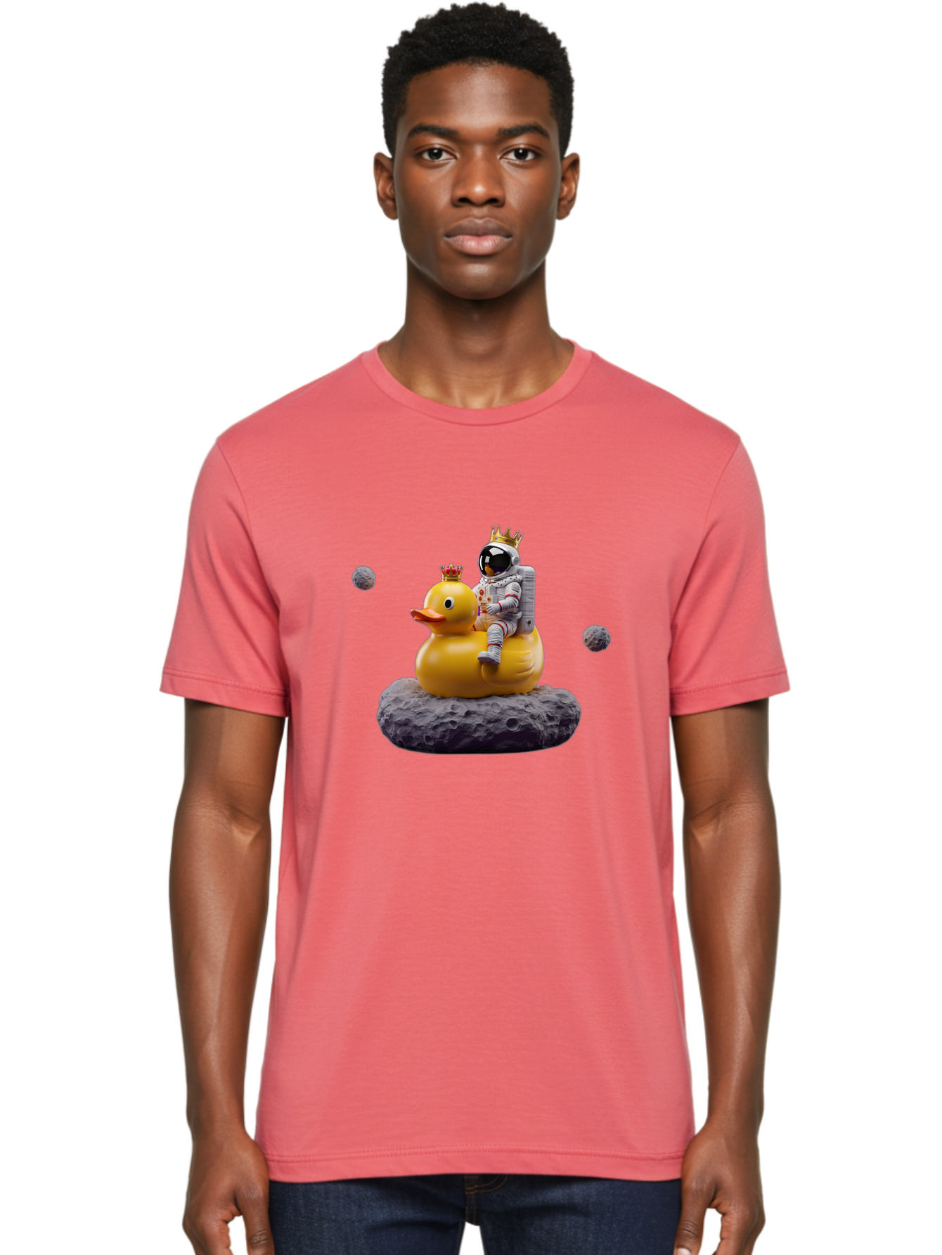 Astronaut-Riding-Duck-1 Men'S Graphic Tee, 100% Cotton, Comfortable Casual Summer Wear, Machine Washable, Vintage Camera, Old Camera, Antique Camera, Black Camera, Classic Photography, Photography Equipment, Nostalgic Device, Film Camera, Baj975