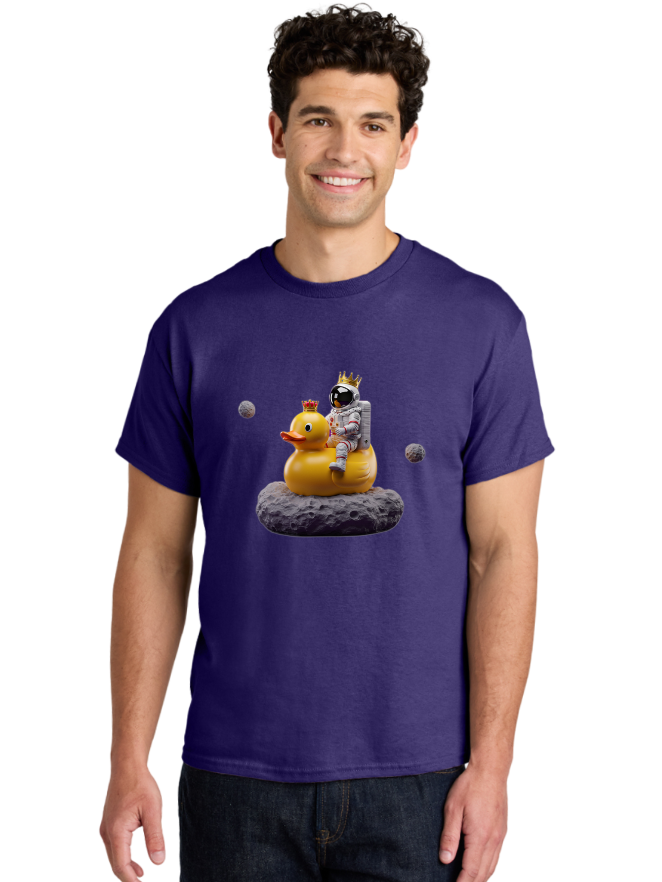 Astronaut-Riding-Duck-1 Men'S Graphic Tee, 100% Cotton, Comfortable Casual Summer Wear, Machine Washable, Vintage Camera, Old Camera, Antique Camera, Black Camera, Classic Photography, Photography Equipment, Nostalgic Device, Film Camera, Baj975