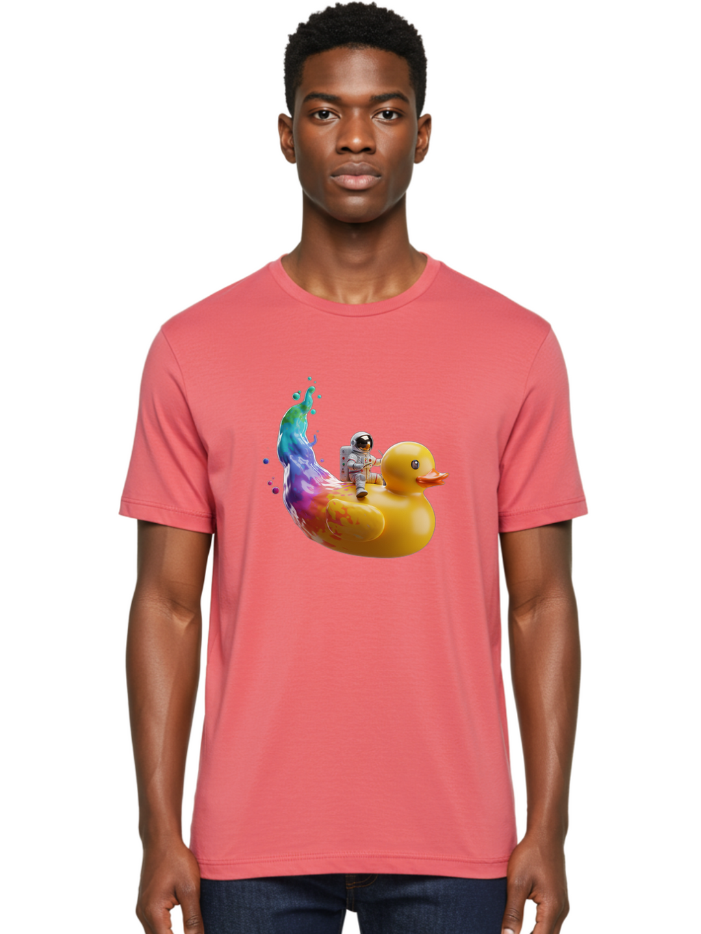 Astronaut-Riding-Duck Men'S Graphic Tee, 100% Cotton, Comfortable Casual Summer Wear, Machine Washable, Vintage Camera, Old Camera, Antique Camera, Black Camera, Classic Photography, Photography Equipment, Nostalgic Device, Film Camera, Baj976