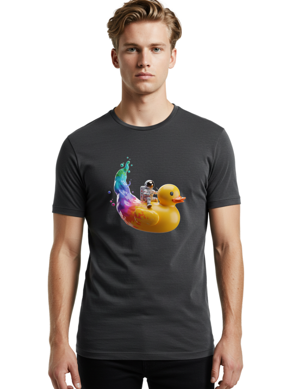 Astronaut-Riding-Duck Men'S Graphic Tee, 100% Cotton, Comfortable Casual Summer Wear, Machine Washable, Vintage Camera, Old Camera, Antique Camera, Black Camera, Classic Photography, Photography Equipment, Nostalgic Device, Film Camera, Baj976