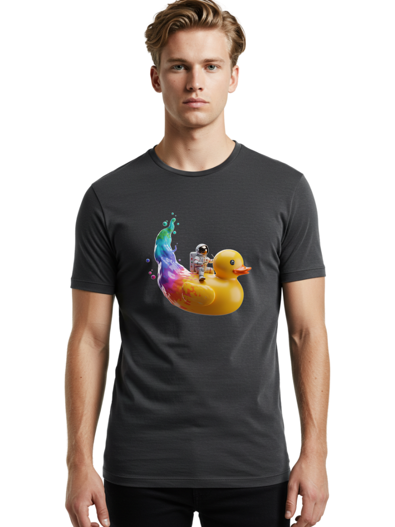 Astronaut-Riding-Duck Men'S Graphic Tee, 100% Cotton, Comfortable Casual Summer Wear, Machine Washable, Vintage Camera, Old Camera, Antique Camera, Black Camera, Classic Photography, Photography Equipment, Nostalgic Device, Film Camera, Baj976