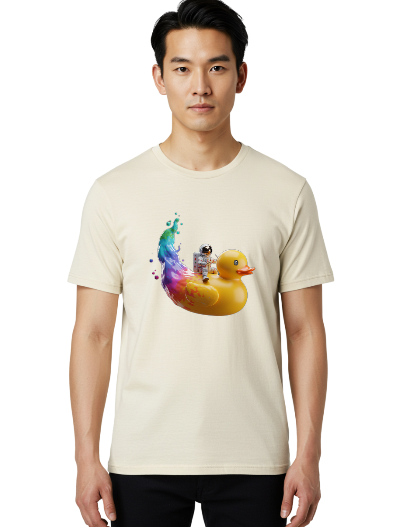 Astronaut-Riding-Duck Men'S Graphic Tee, 100% Cotton, Comfortable Casual Summer Wear, Machine Washable, Vintage Camera, Old Camera, Antique Camera, Black Camera, Classic Photography, Photography Equipment, Nostalgic Device, Film Camera, Baj976